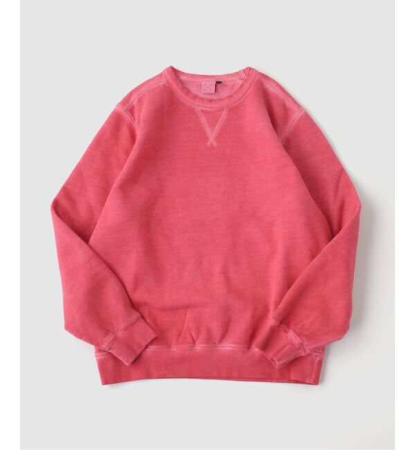 JOURNAL STANDARD「POP TRADING COMPANY / ポップトレーディングカンパニー stencil logo crewneck sweat」|スウェット・ジャージ|レッド