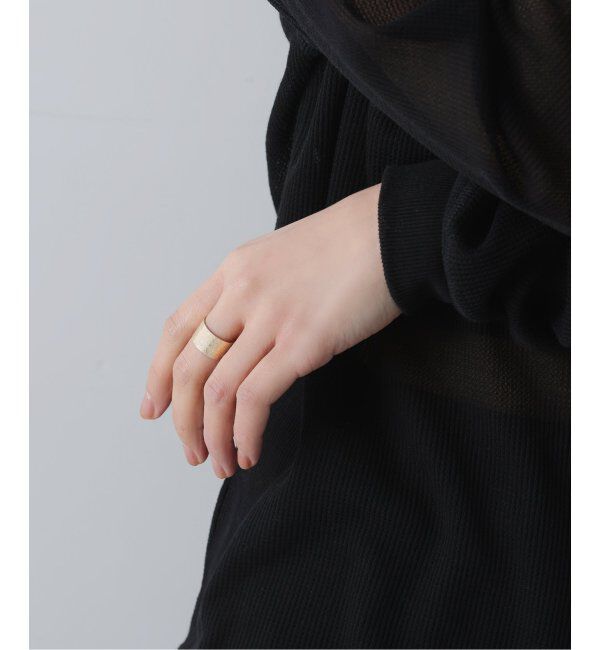 Lilas by Spick&Span「10mmテクスチャースリットリング K10」|リング|