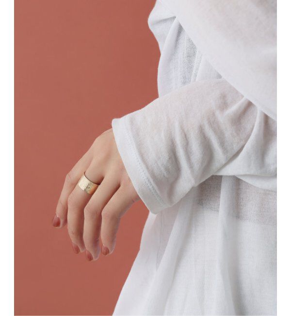 Lilas by Spick&Span「10mmテクスチャースリットリング K10」|リング|