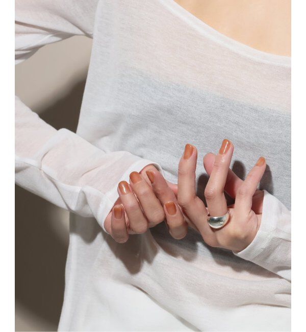 Spick and Span「【SAMH by LILAS】ワイド月甲丸リング SV」|リング|