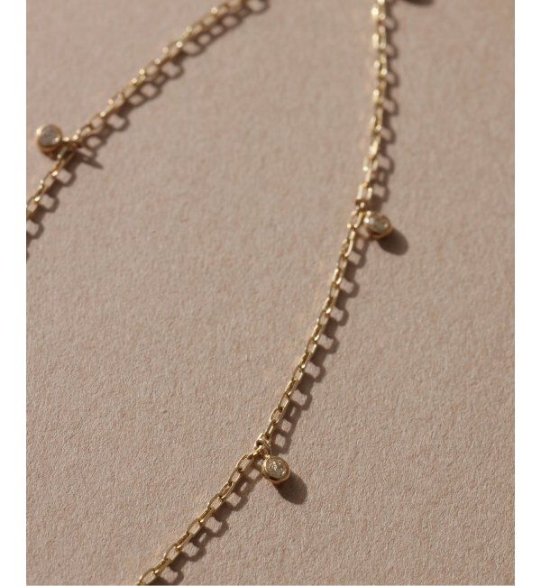 Lilas by Spick&Span「《WEB限定》7ダイヤステーション40cmネックレス K10」|ネックレス|