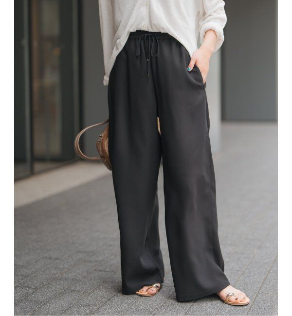 Spick and Span「ジョーゼットイージーパンツ」|スラックス|