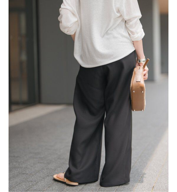 Spick and Span「ジョーゼットイージーパンツ」|スラックス|