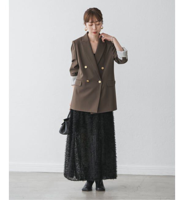 NOBLE「フェザーチュールフレアスカート」|スカート|