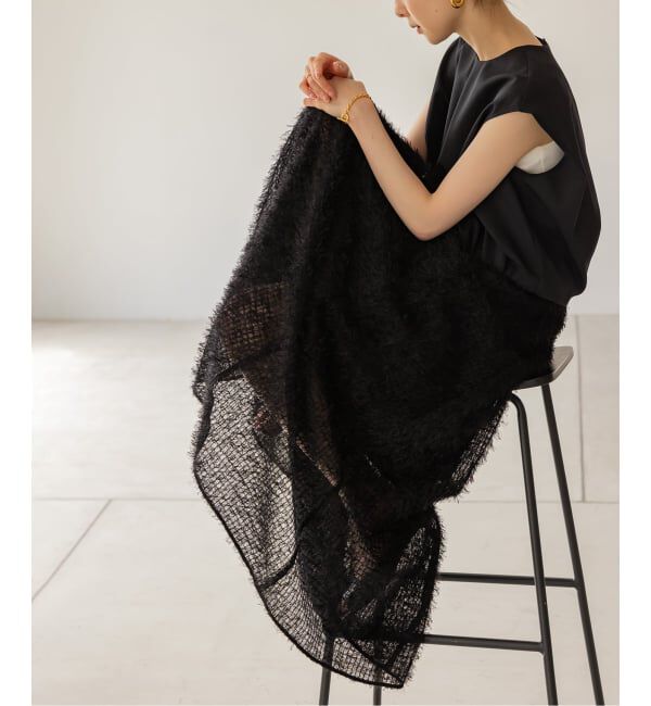 NOBLE「フェザーチュールフレアスカート」|スカート|