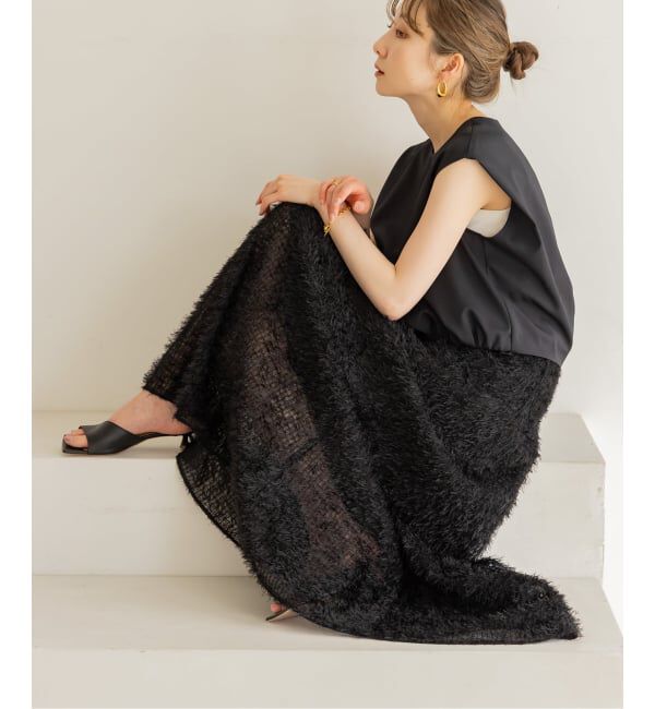 NOBLE「フェザーチュールフレアスカート」|スカート|