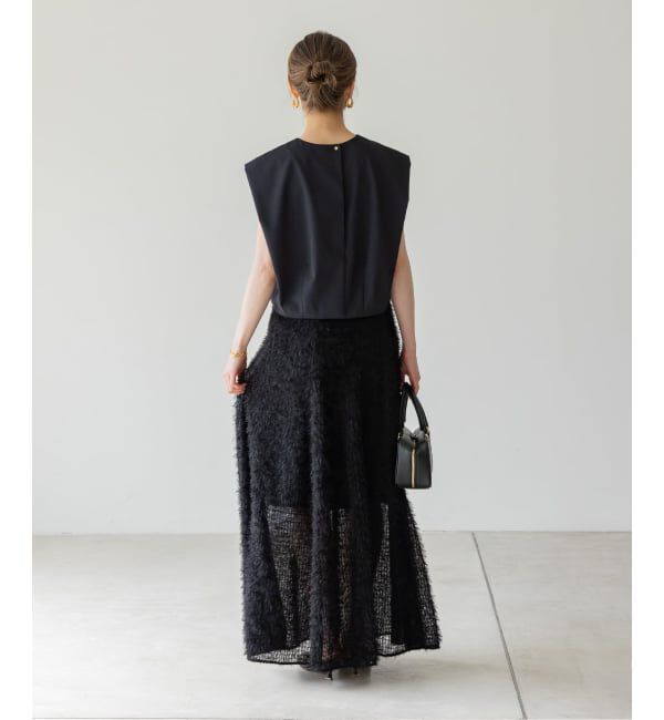 NOBLE「フェザーチュールフレアスカート」|スカート|