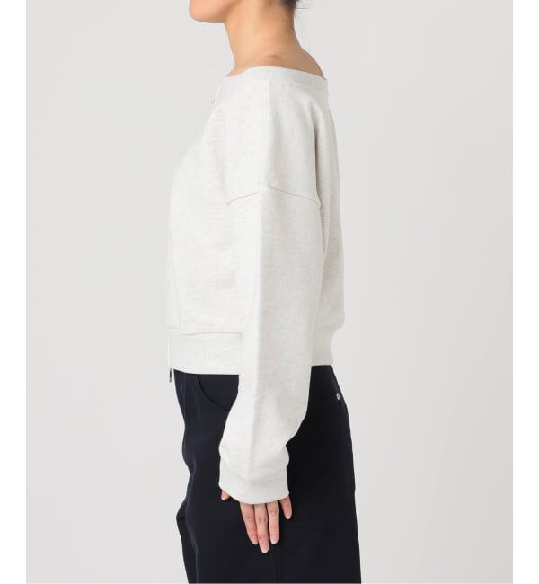 U by SPICK&SPAN「オフショルジップスウェット」|スウェット・ジャージ|