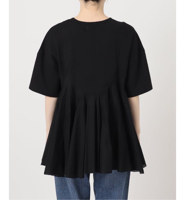 Spick and Span「《予約》AAYUSHI / アユーシ ペプラムラッフルTシャツ」|Tシャツ・カットソー|