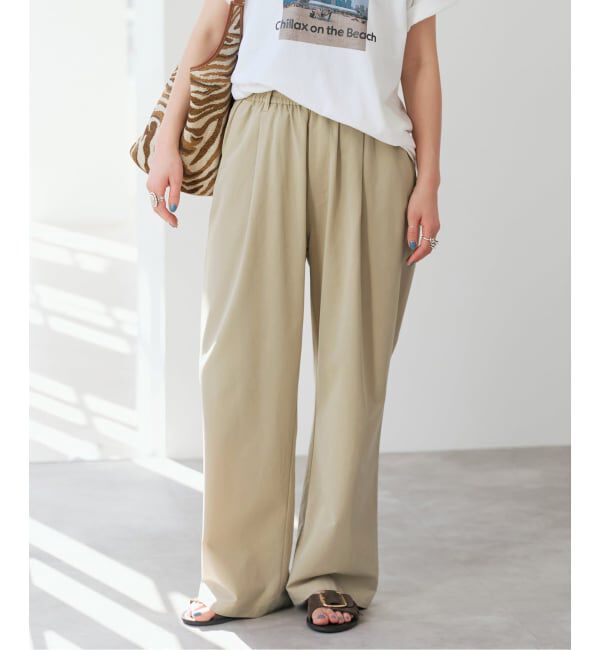 Spick and Span「《予約》リラックスイージーチノパンツ」|スラックス|