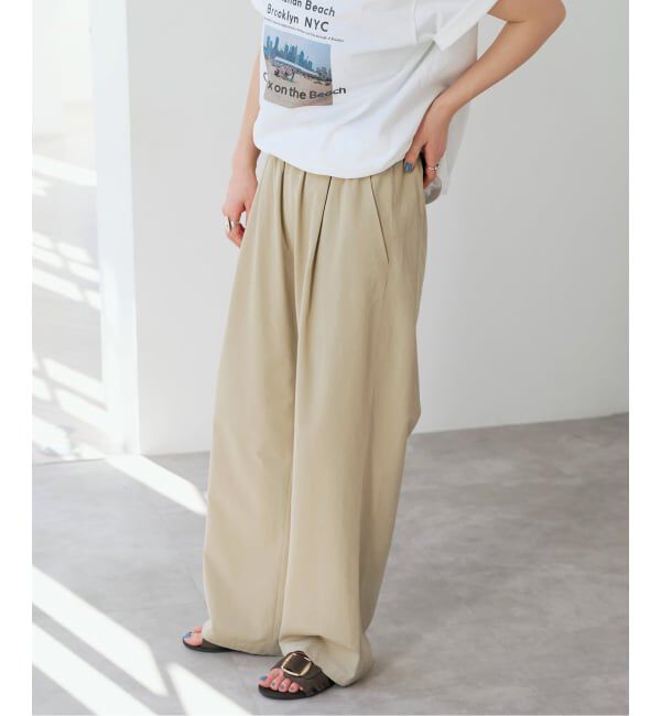 Spick and Span「《予約》リラックスイージーチノパンツ」|スラックス|