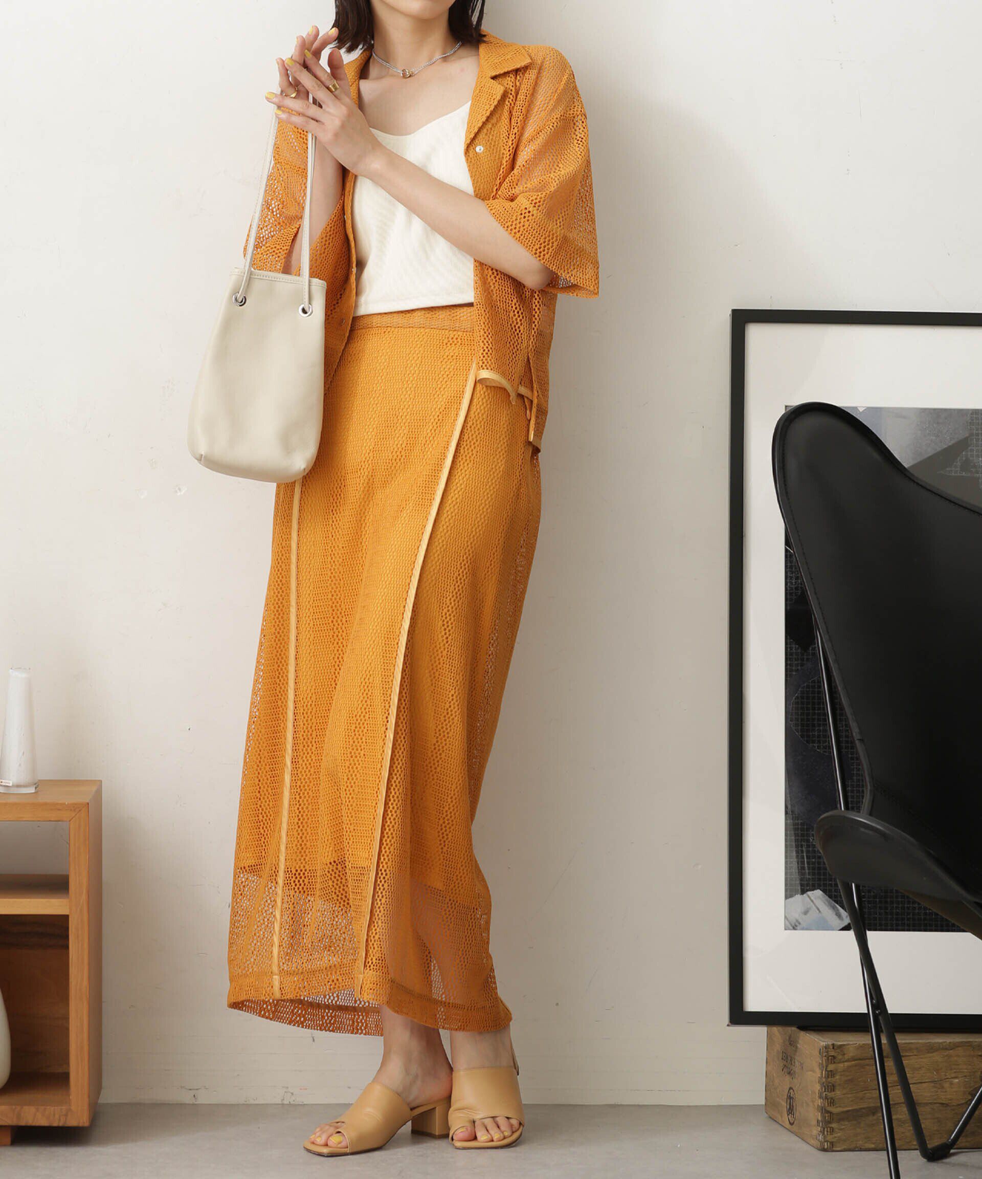 nano･universe「LB.03/ラッセルレースIラインスカート(セットアップ可)」|スカート|