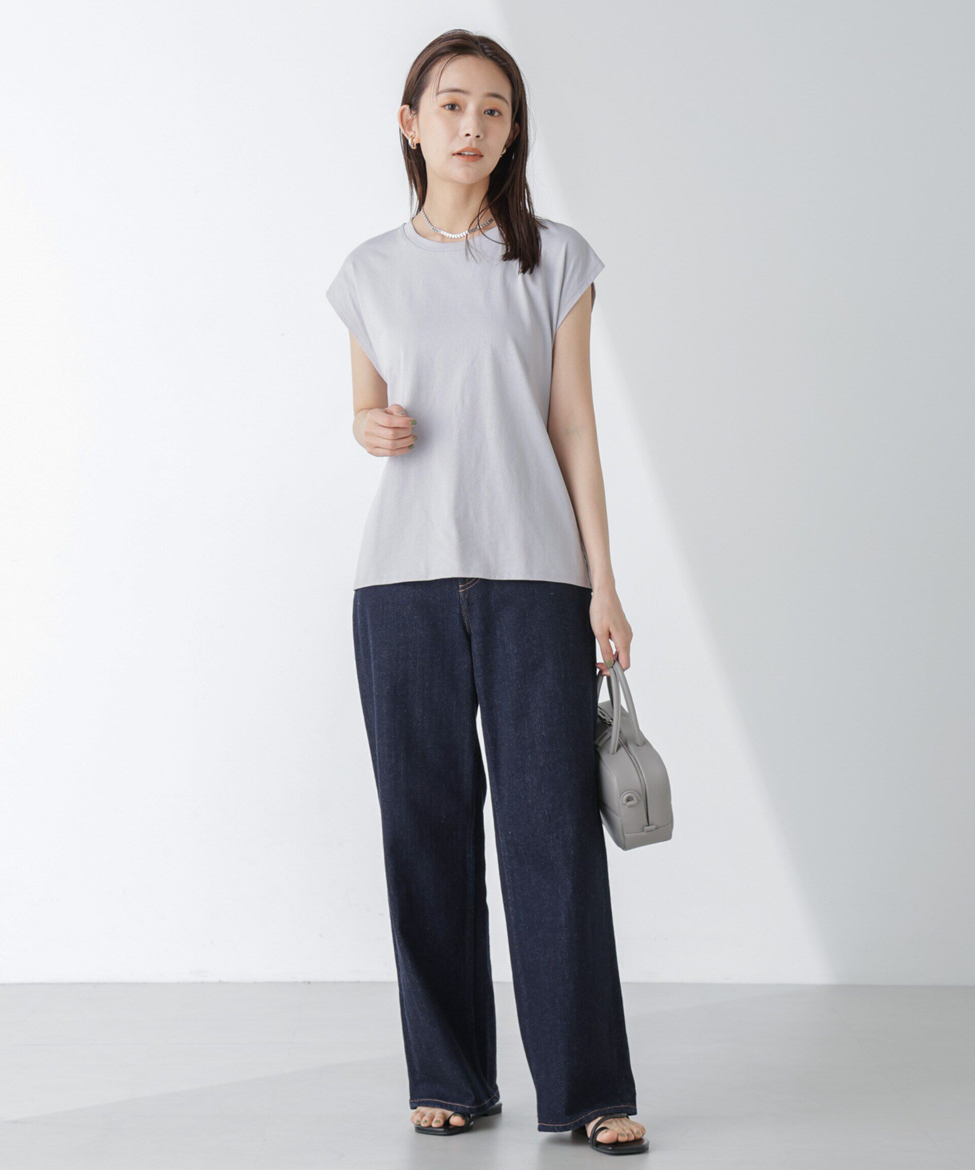 nano･universe「バックギャザーオープンデザイントップス」|Tシャツ・カットソー|