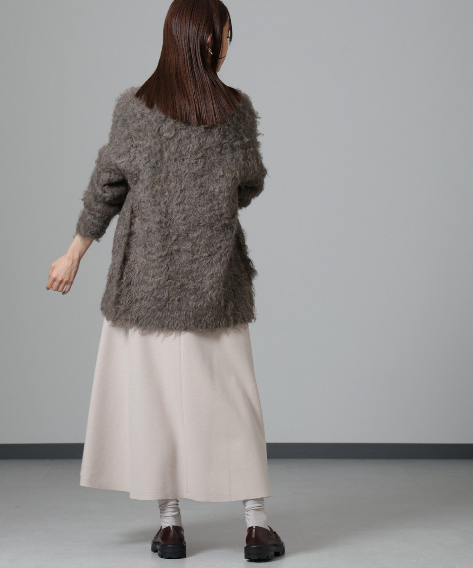 nano･universe「ニードルジャージーフレアスカート」|スカート|