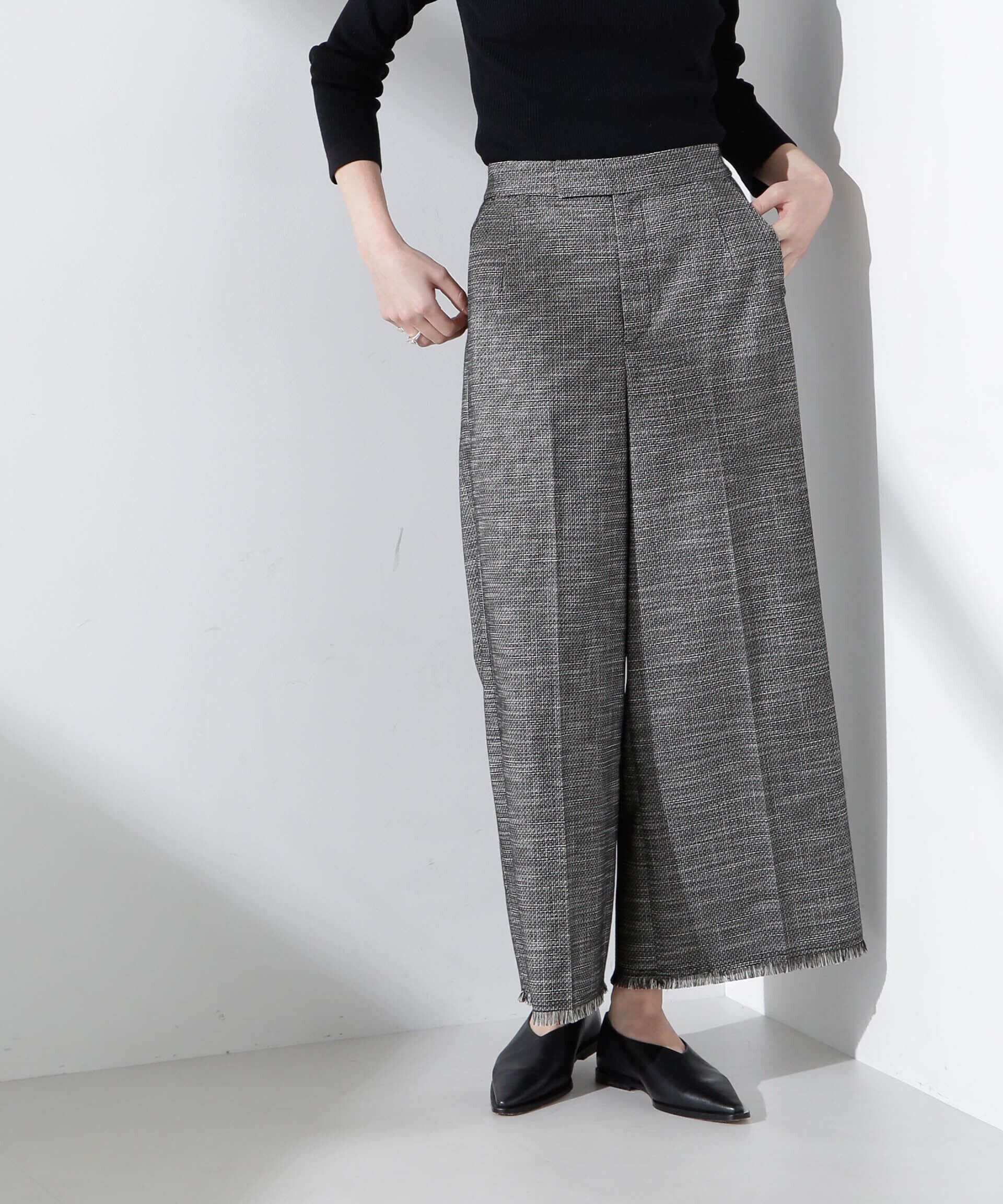 nano･universe「サイドラインフリンジパンツ」|チノ|