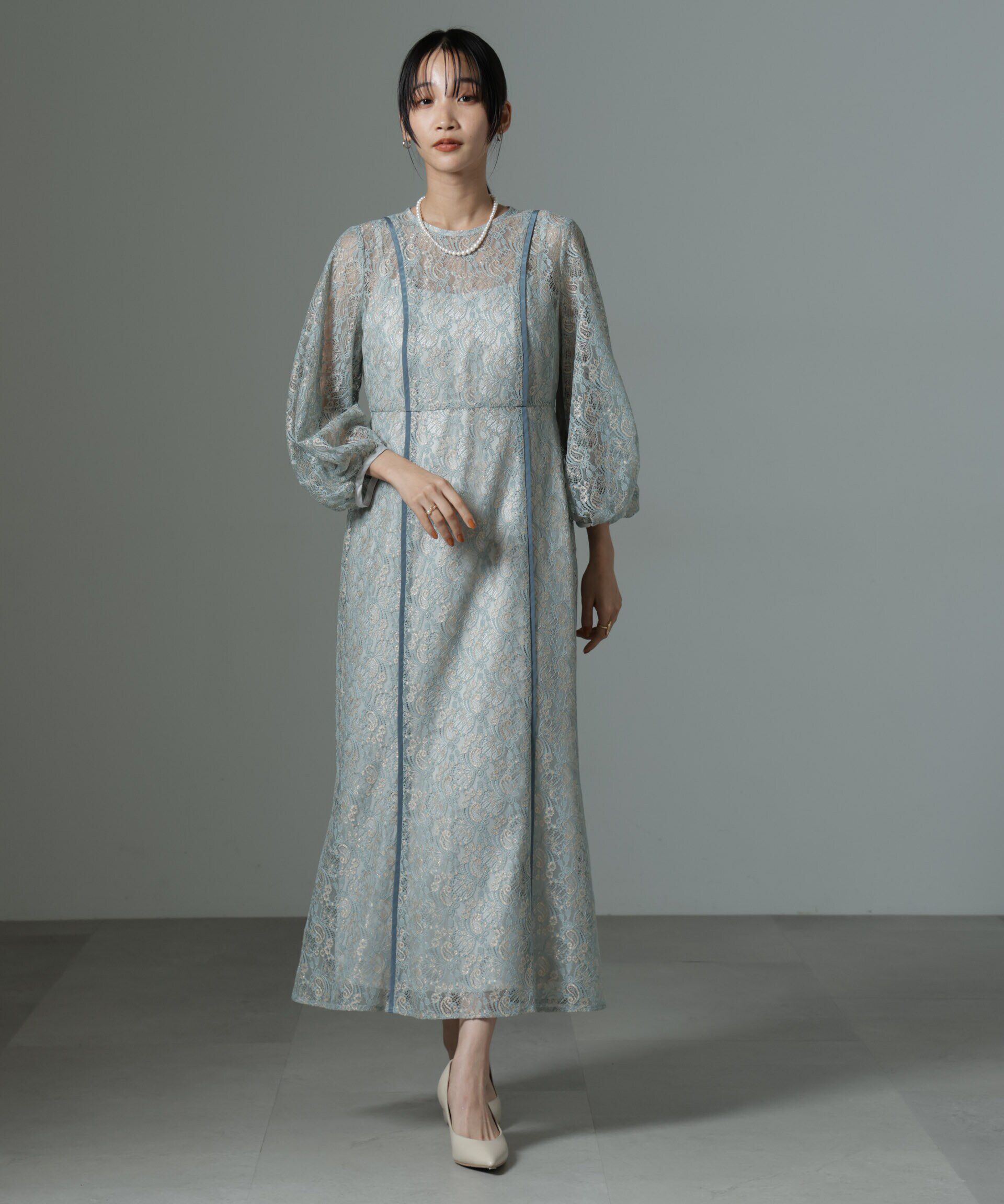 nano･universe「kaene/パイピングレースエプロンドレス」|ワンピース|