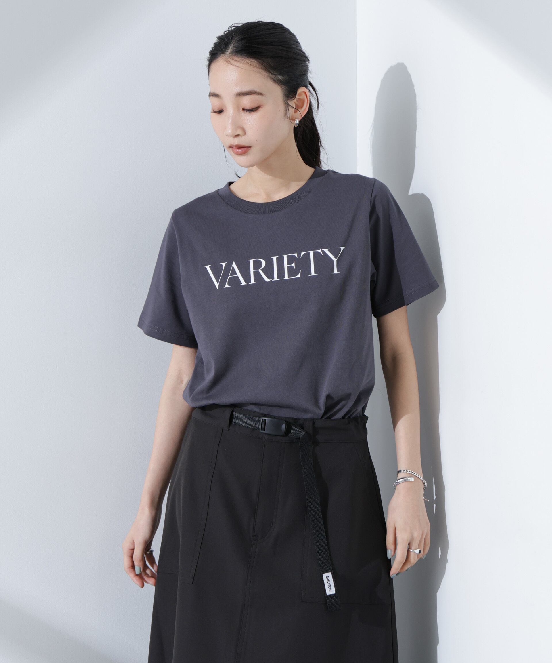 nano･universe「ロゴプリントTシャツ」|Tシャツ・カットソー|