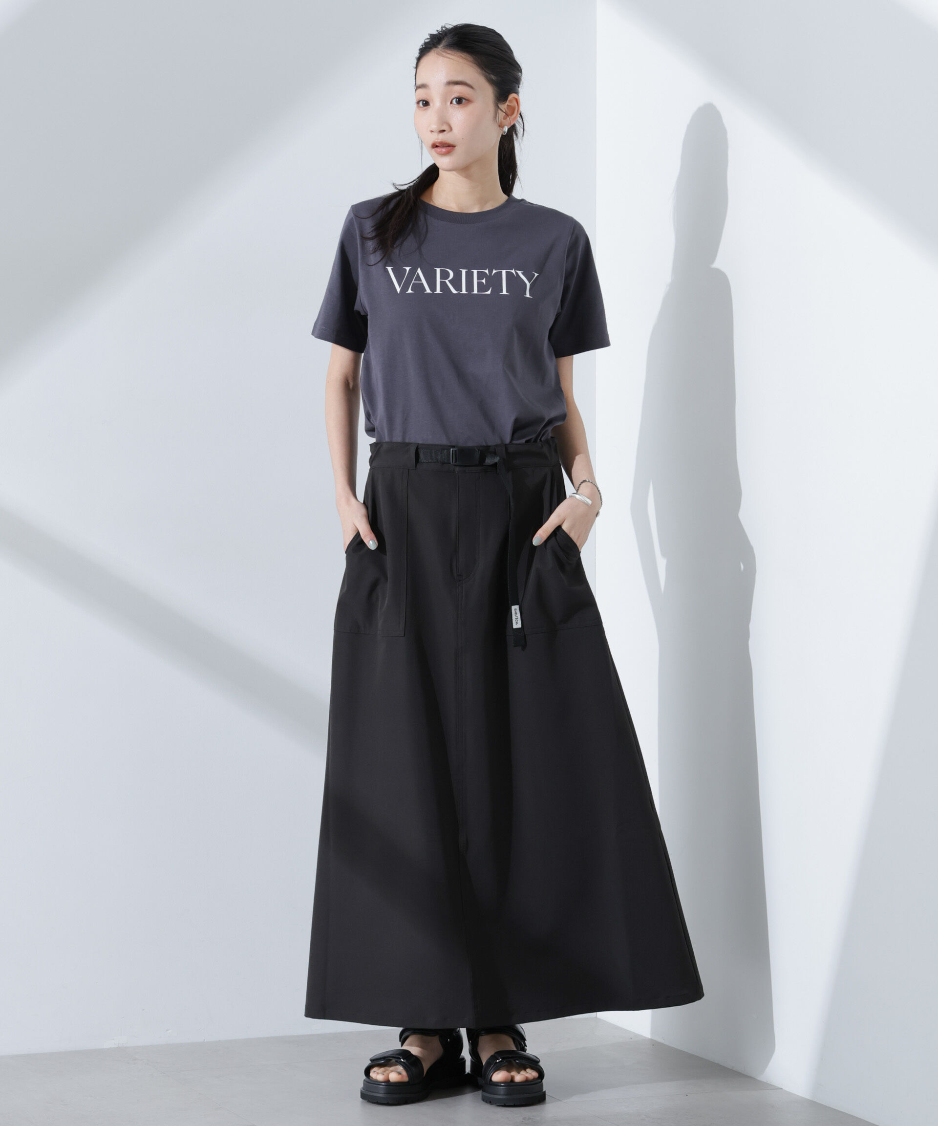 nano･universe「ロゴプリントTシャツ」|Tシャツ・カットソー|