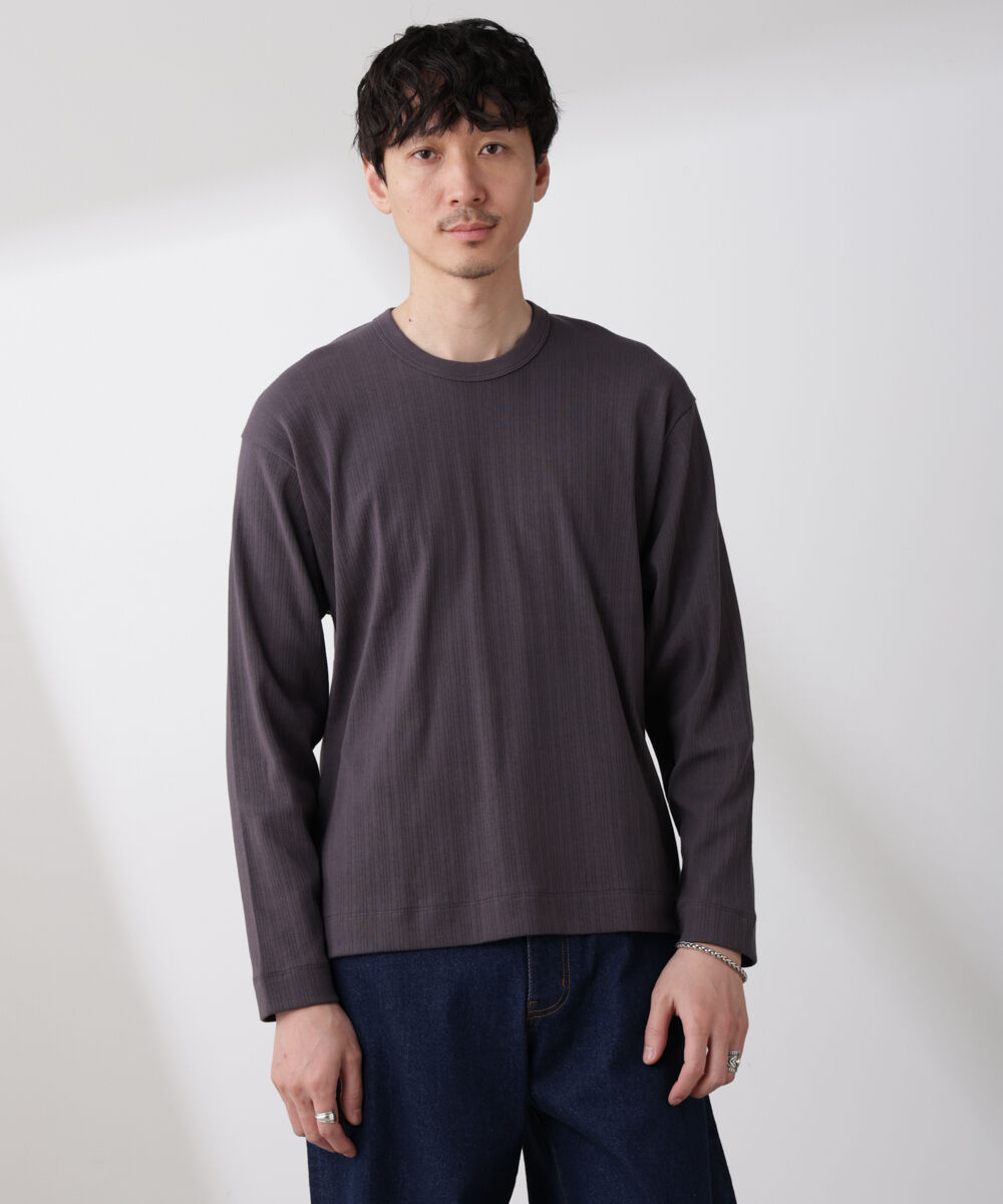 nano･universe「ランダムフライスロングスリーブTシャツ 長袖」|Tシャツ・カットソー|