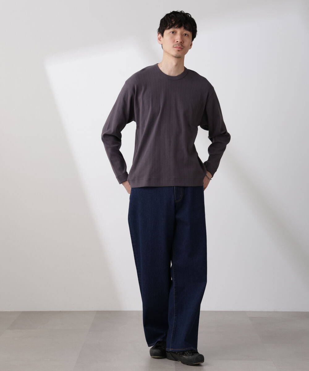 nano･universe「ランダムフライスロングスリーブTシャツ 長袖」|Tシャツ・カットソー|