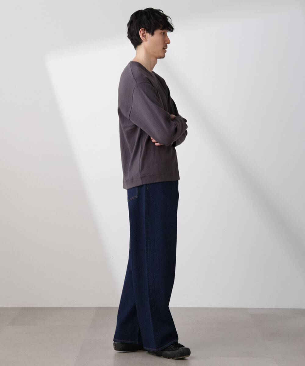 nano･universe「ランダムフライスロングスリーブTシャツ 長袖」|Tシャツ・カットソー|