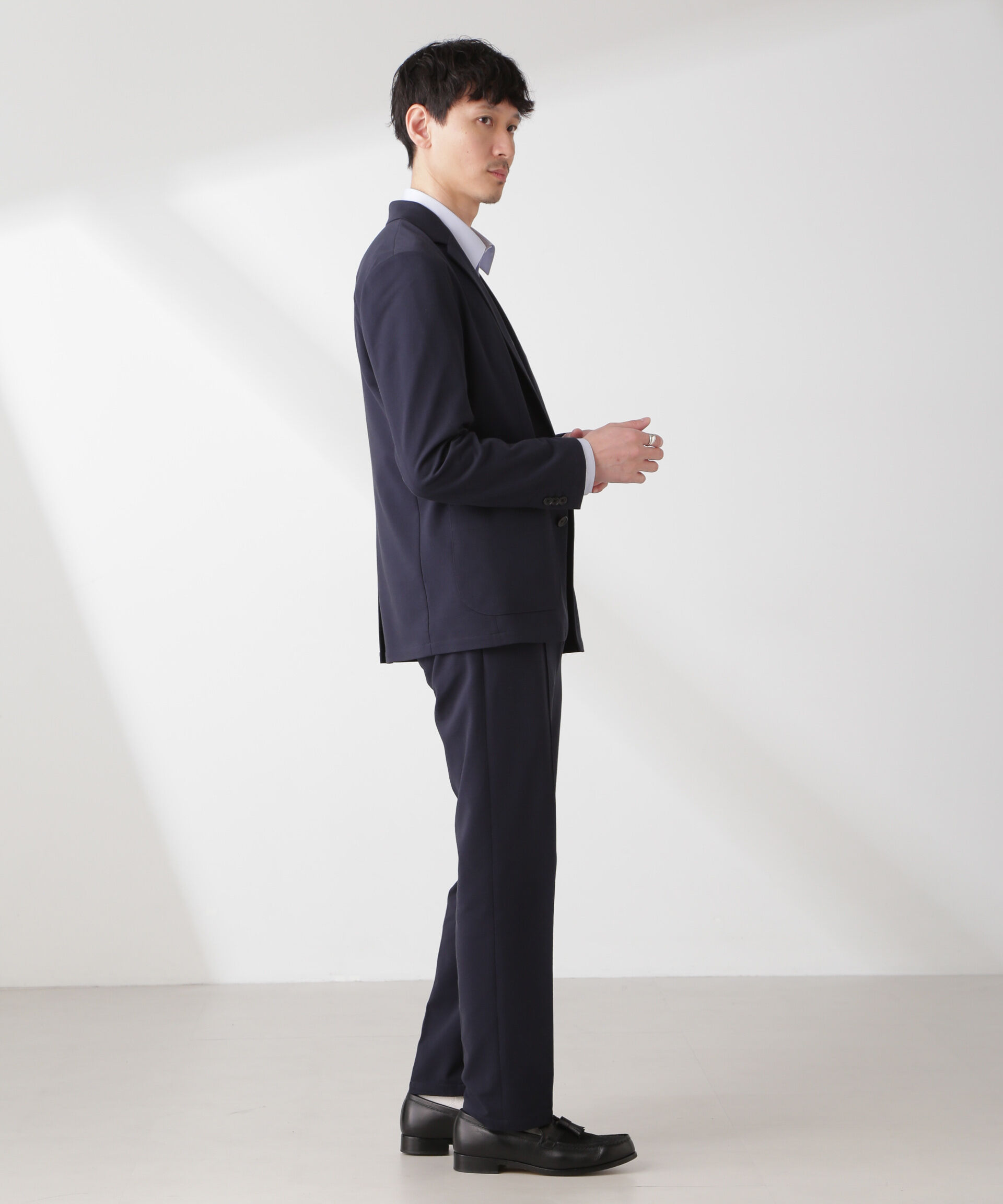 nano･universe「「N TROUSERS PREMIUM」IN DRY カノコストレッチパンツ(セットアップ可)」|スーツ|