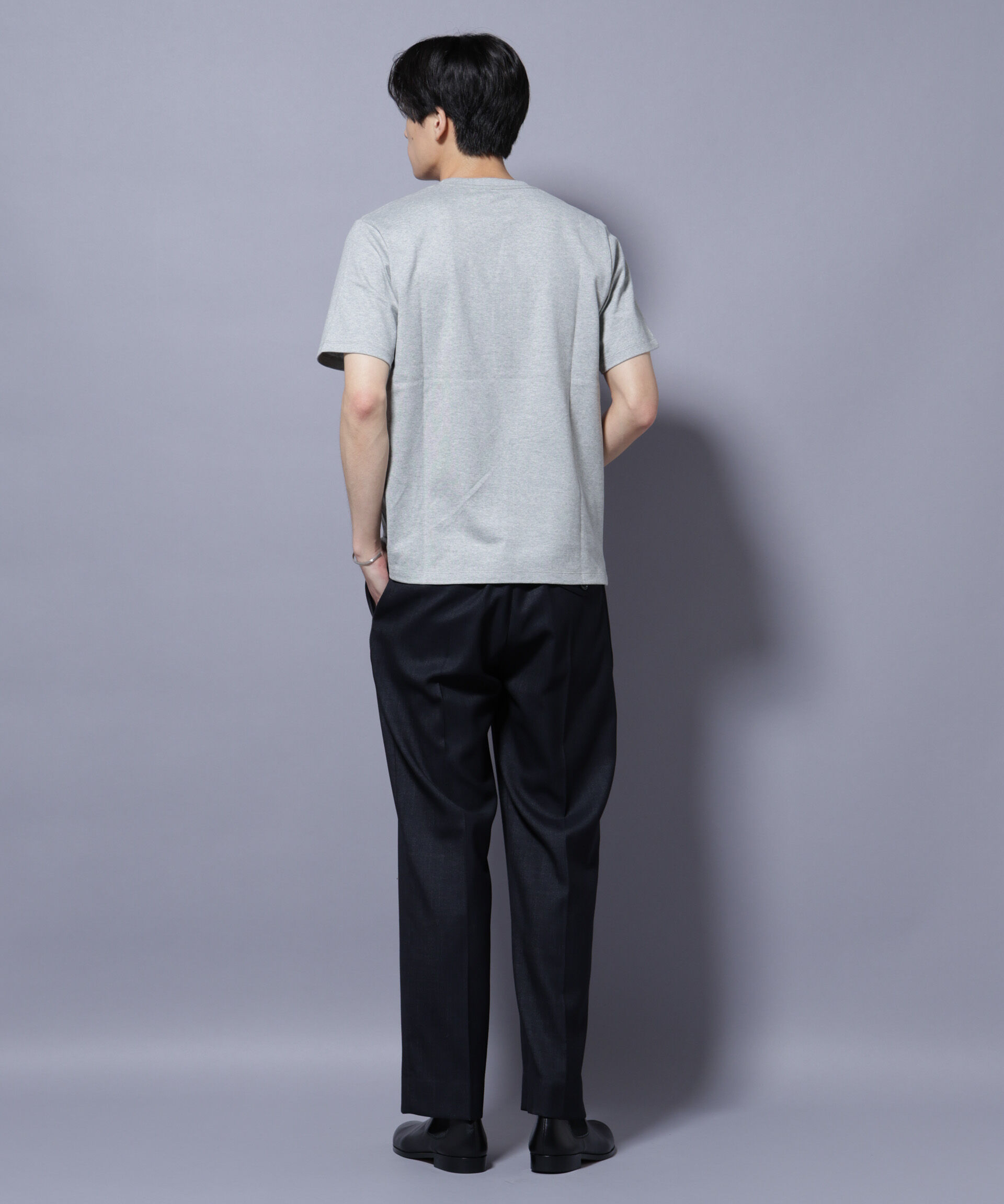 nano･universe「Anti Soaked(R) 汗染み防止 クルーネック レギュラーシルエットTシャツ」|Tシャツ・カットソー|