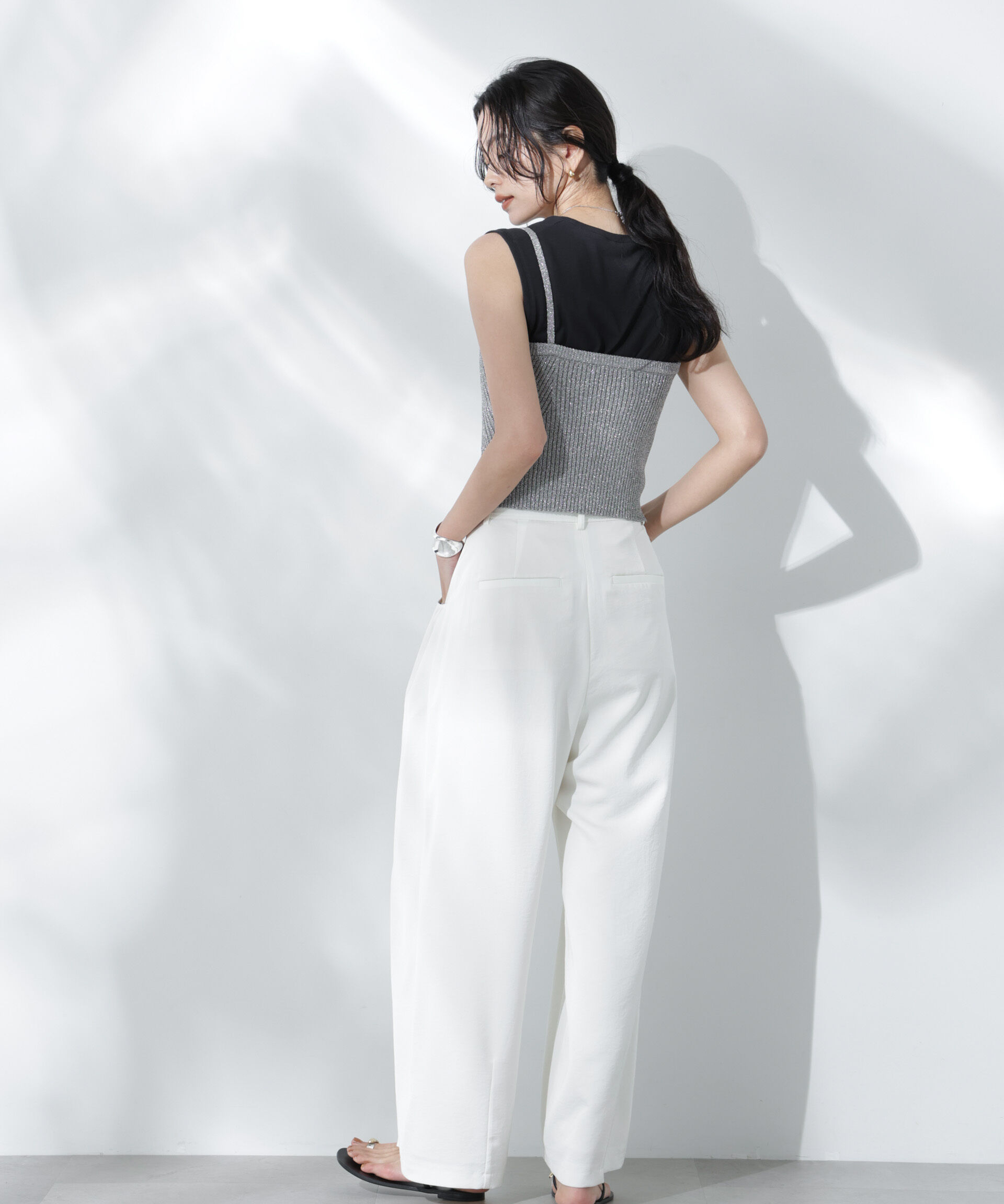 nano･universe「Anti Soaked(R) 汗染み防止ノースリーブTシャツ」|Tシャツ・カットソー|