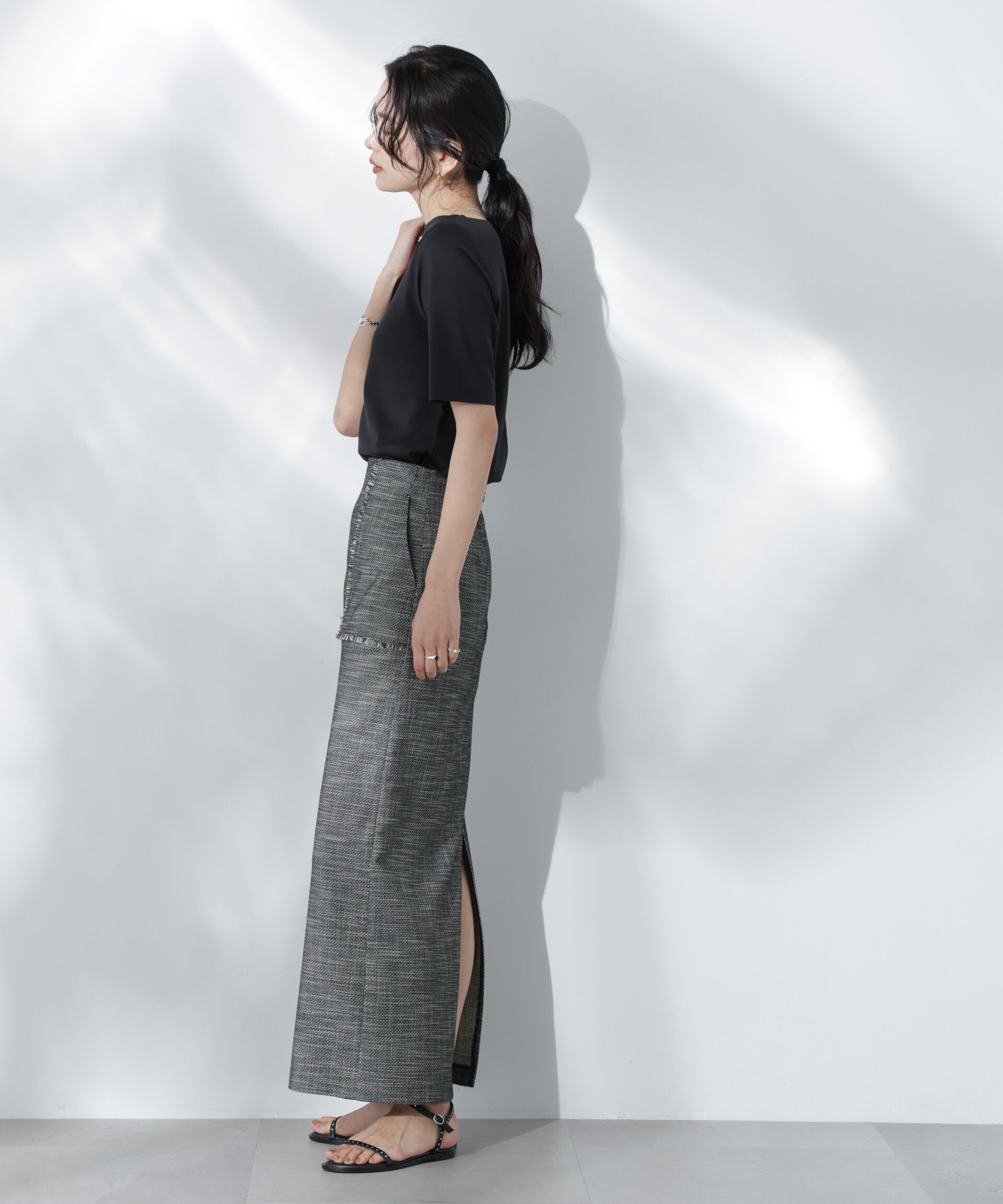 nano･universe「Anti Soaked(R) 汗染み防止ボートネックTシャツ」|Tシャツ・カットソー|