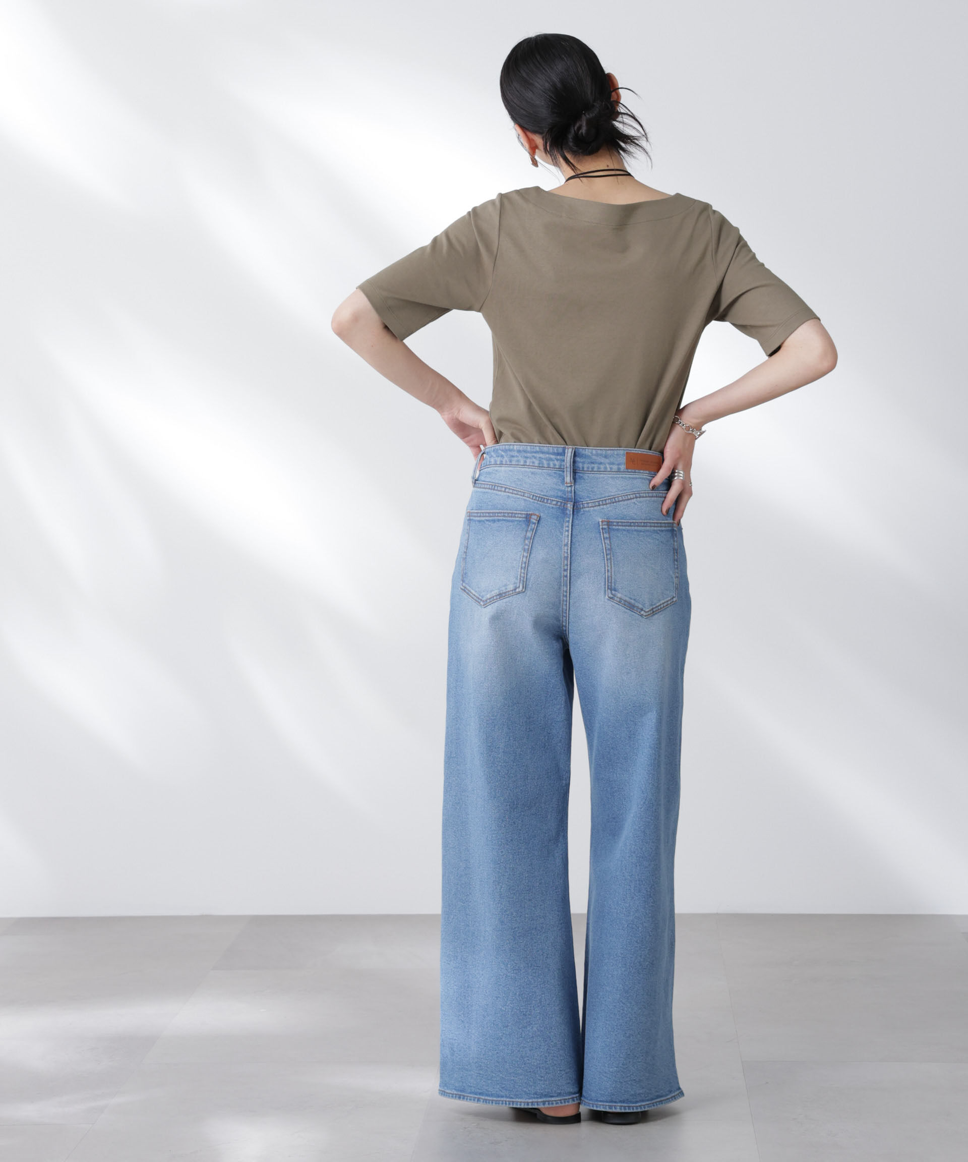 nano･universe「Anti Soaked(R) 汗染み防止ボートネックTシャツ」|Tシャツ・カットソー|