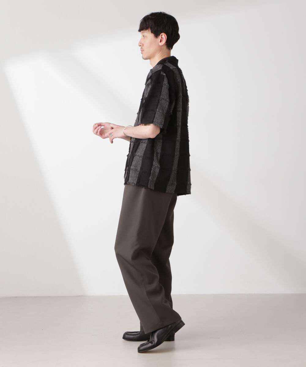 nano･universe「カットジャガードフリンジシャツ」|シャツ・ブラウス|