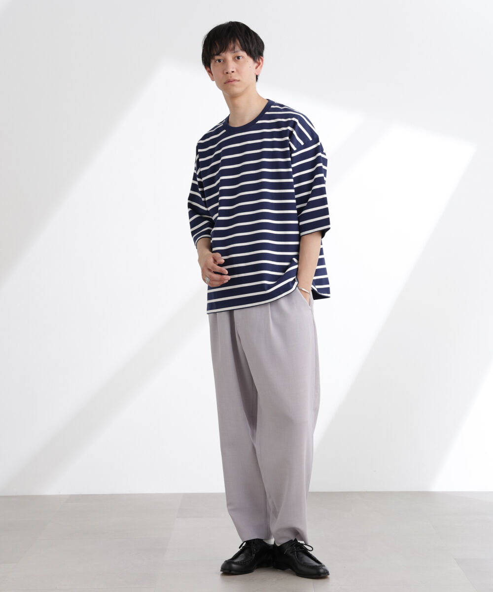 nano･universe「ルーズフィットワイドスリーブTシャツ 7分袖」|Tシャツ・カットソー|