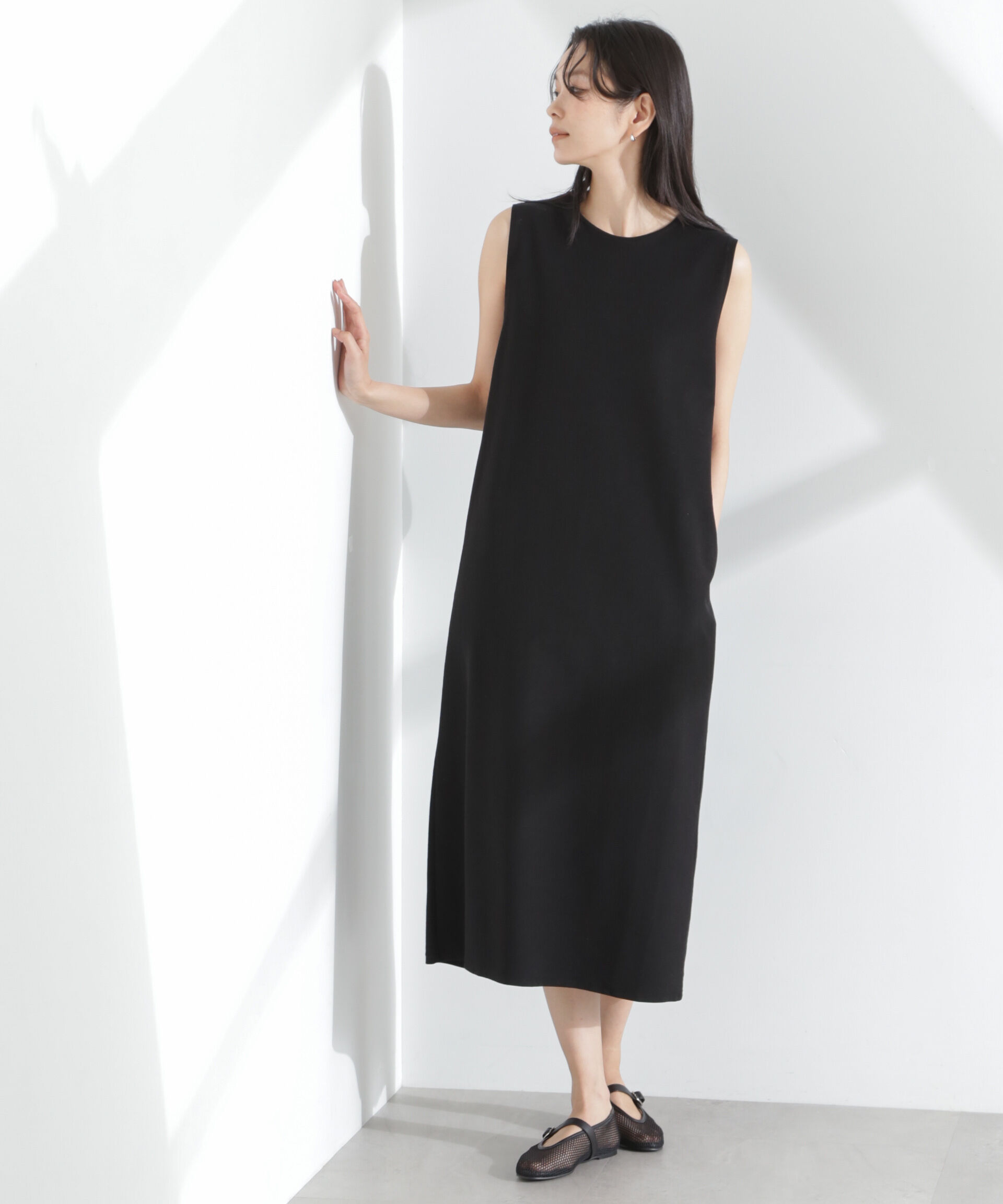 nano･universe「「MC」coveross(R)ツイル調 冷感プレーティング天竺ワンピース」|ワンピース|