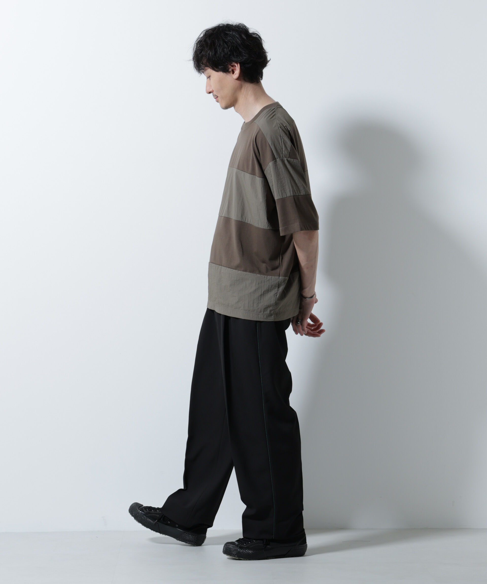 nano･universe「イージー側章スラックス」|チノ|