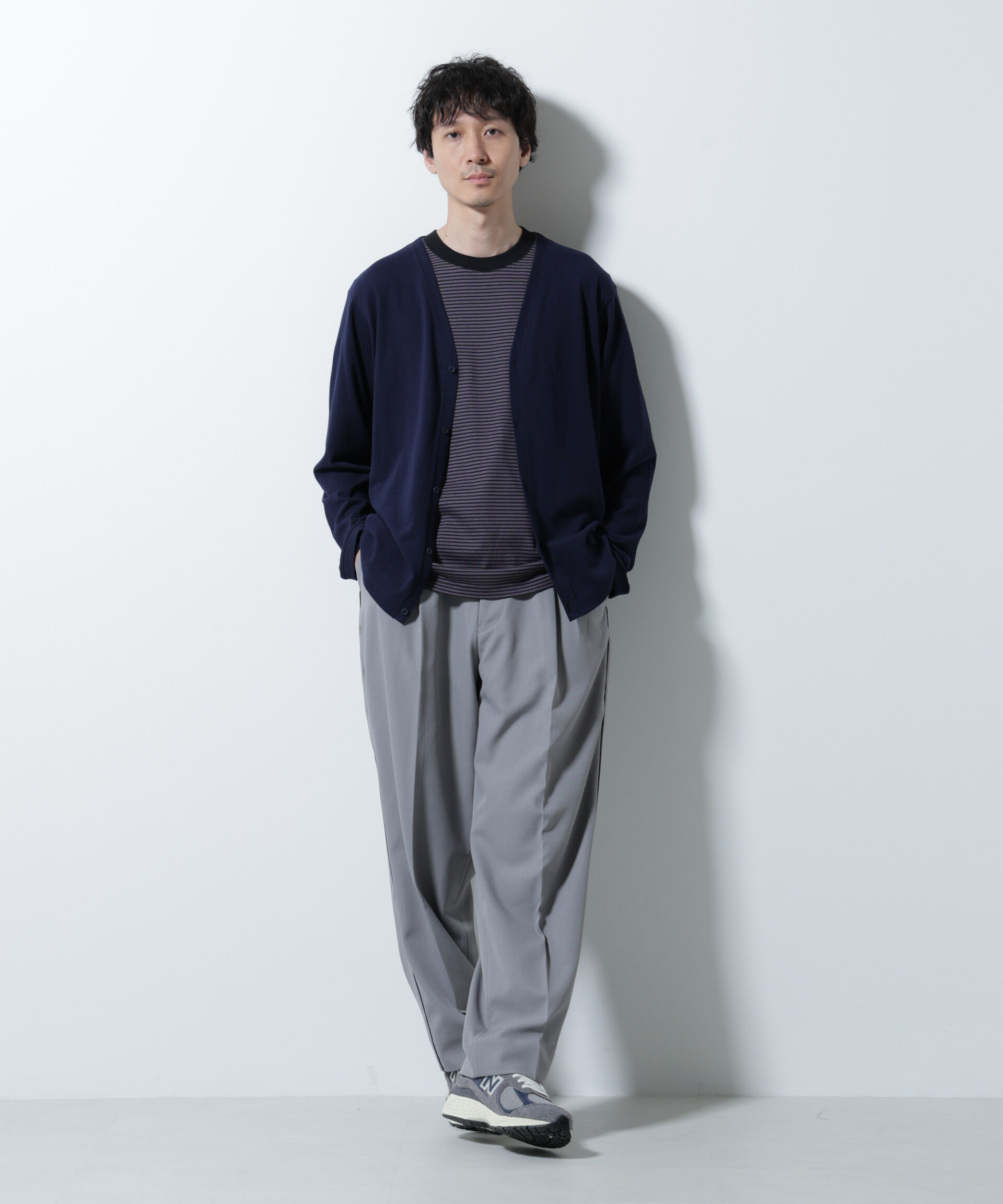 nano･universe「イージー側章スラックス」|チノ|