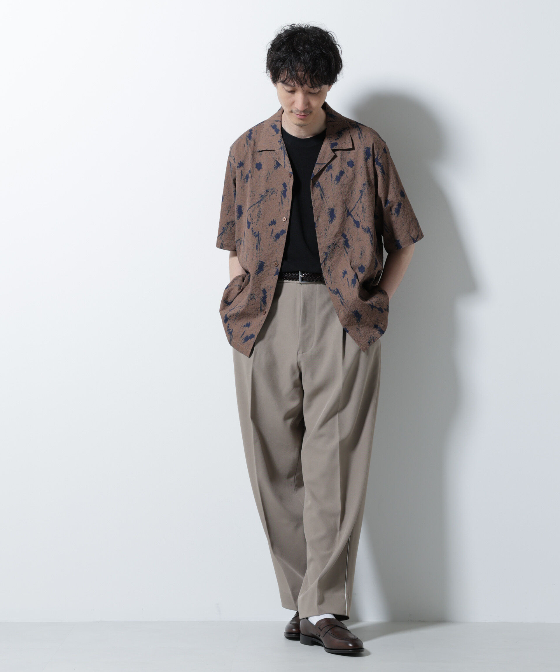 nano･universe「イージー側章スラックス」|チノ|