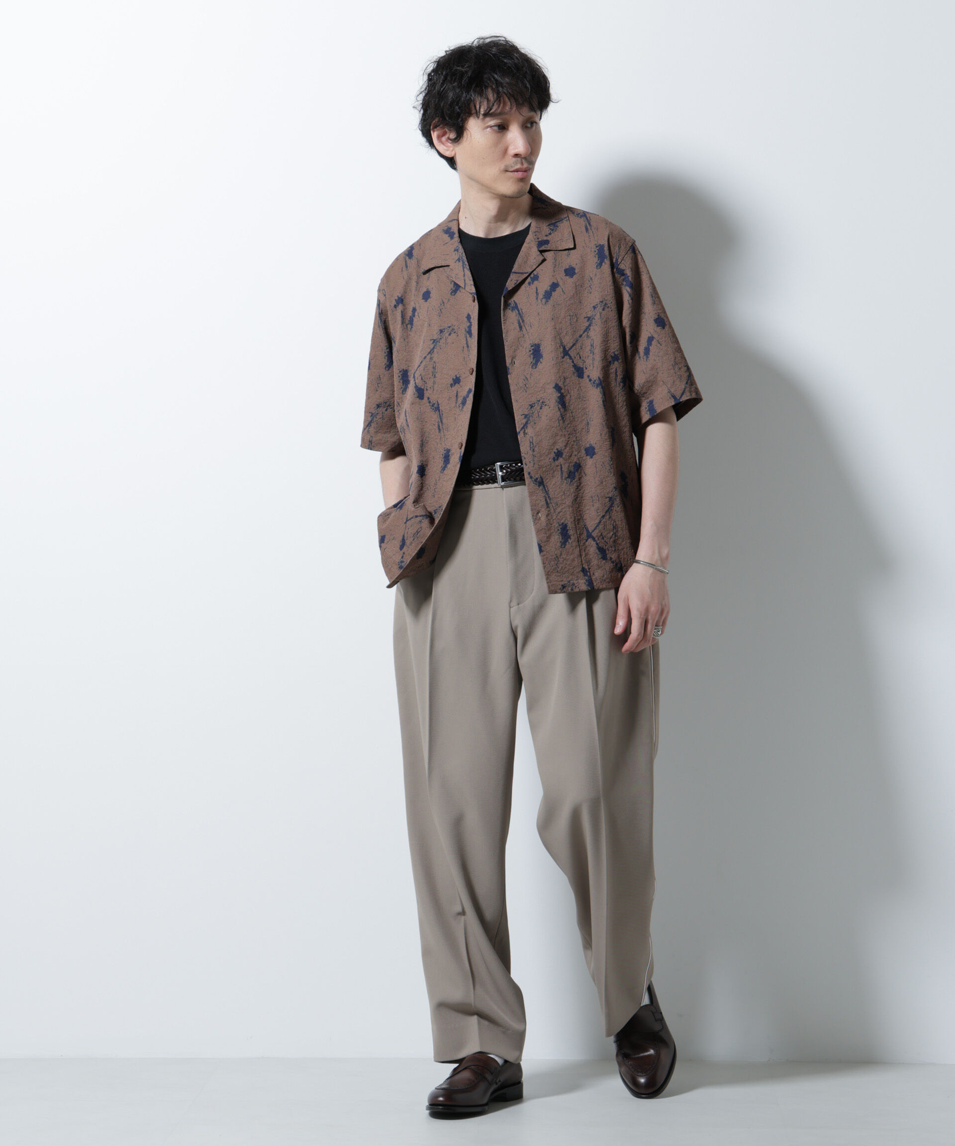 nano･universe「イージー側章スラックス」|チノ|