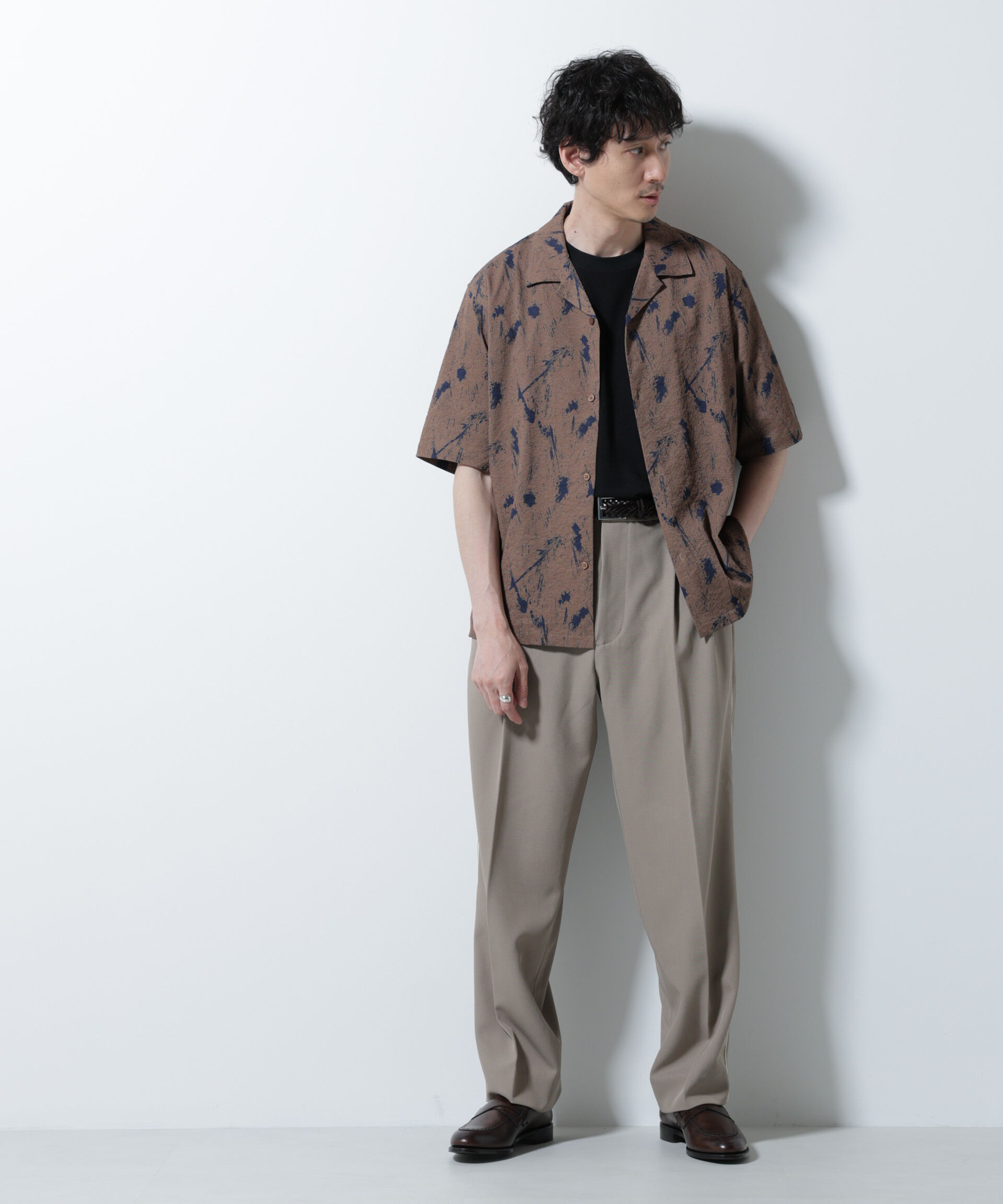 nano･universe「イージー側章スラックス」|チノ|