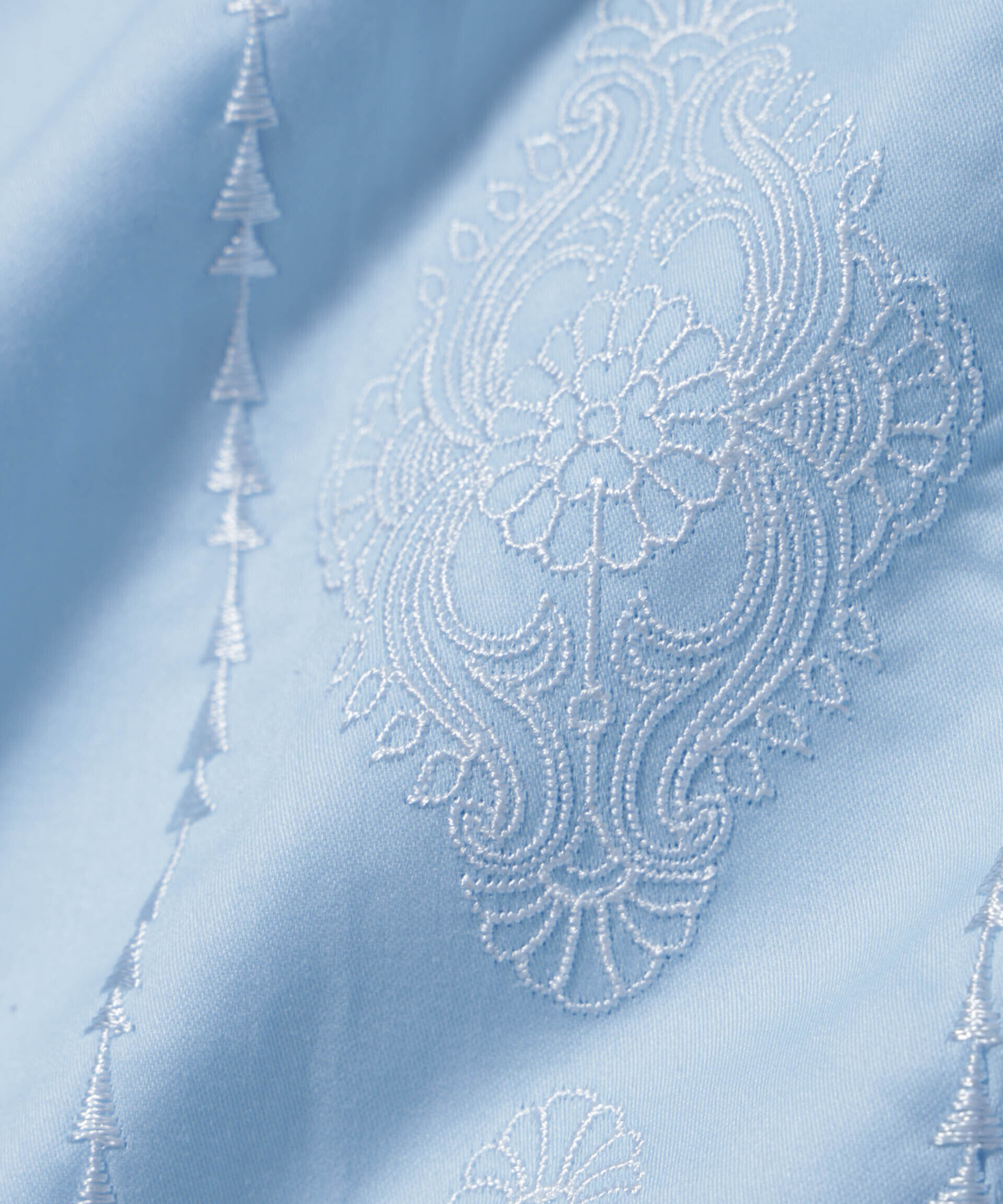 nano･universe「エンブロイダリー オープンカラーシャツ」|シャツ・ブラウス|