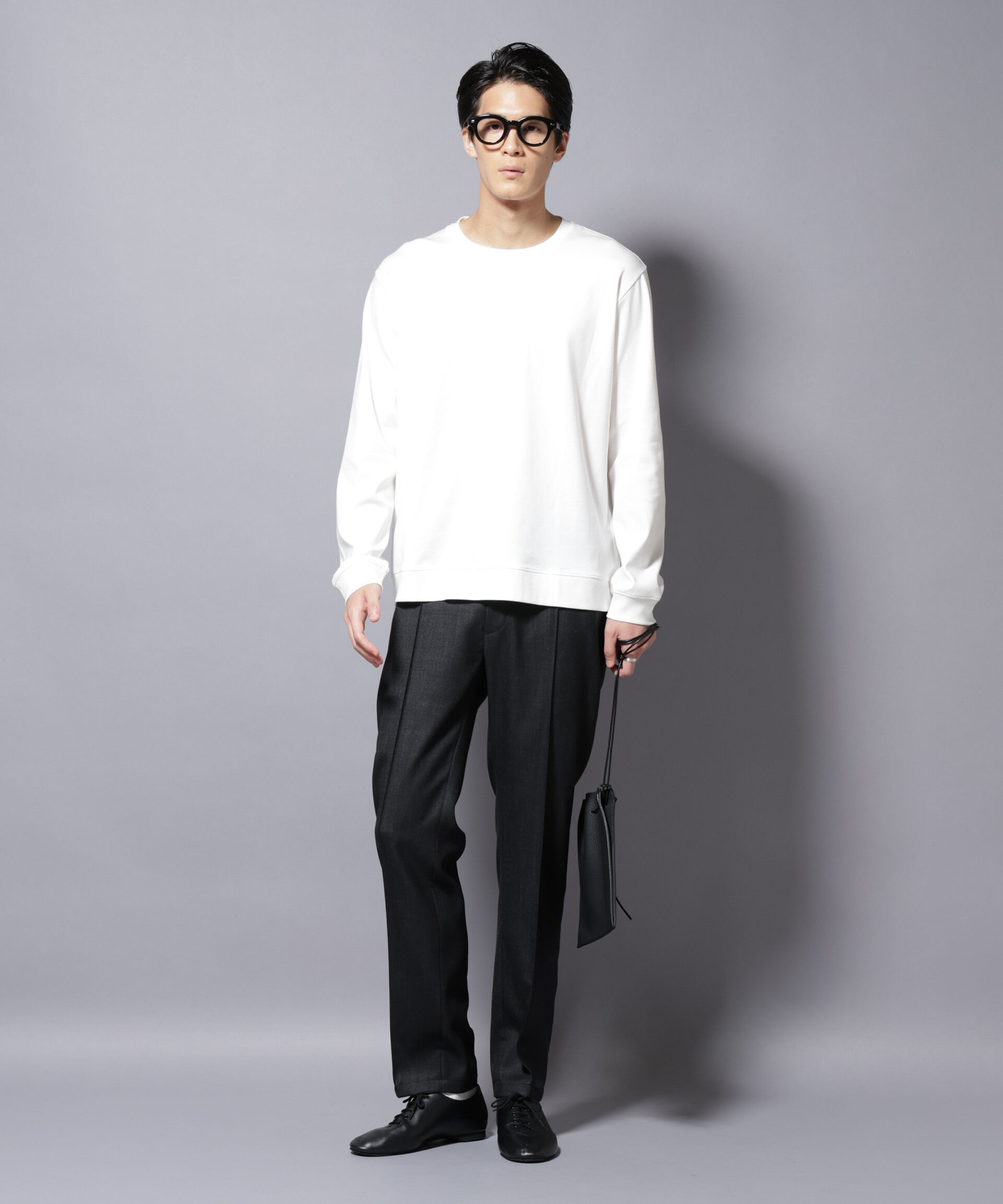 nano･universe「「FORMAL JERSEY」 クルーネックカットソー長袖」|Tシャツ・カットソー|