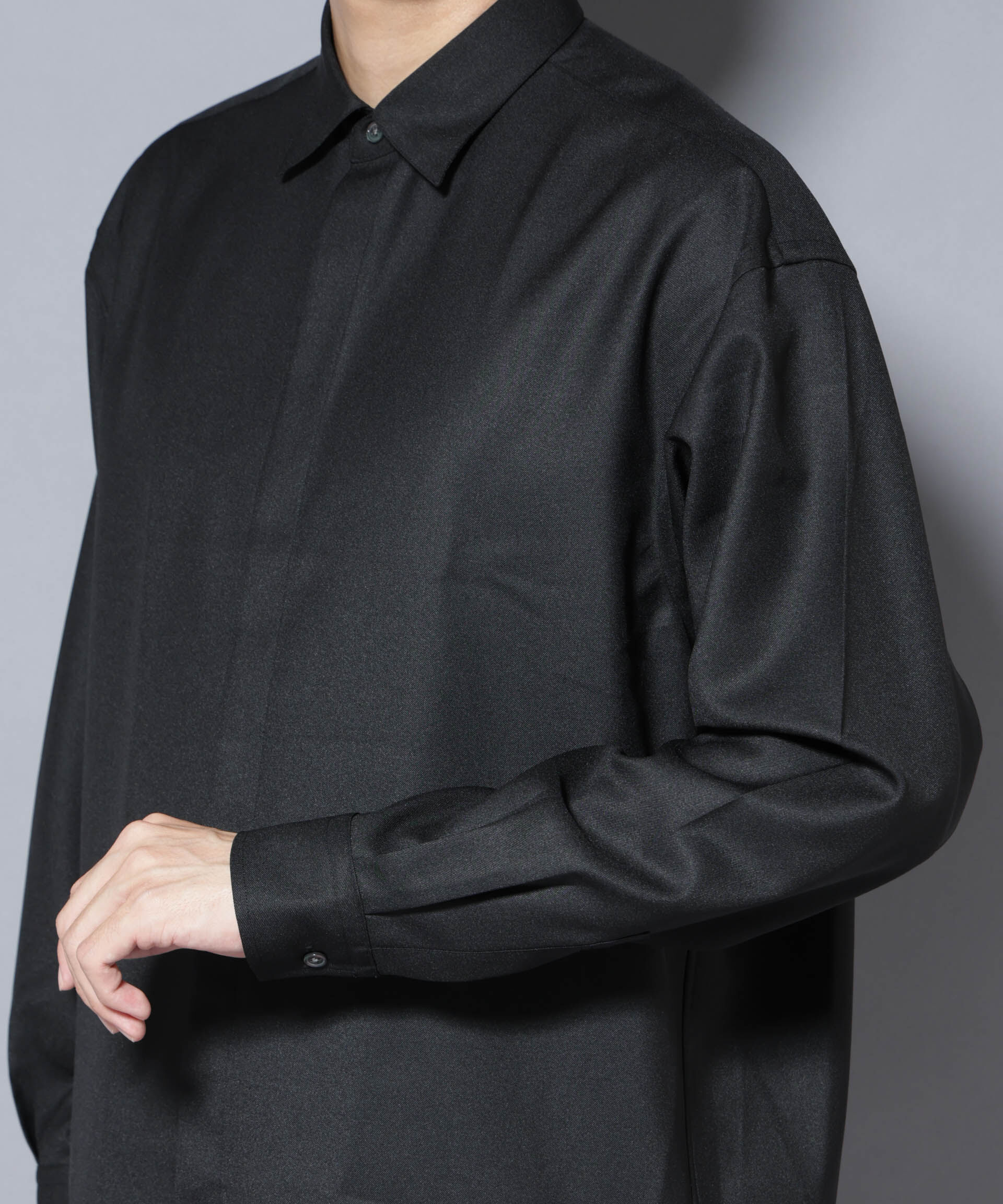 nano･universe「｢Gavante｣ ドライギャバレギュラーカラーシャツ」|シャツ・ブラウス|