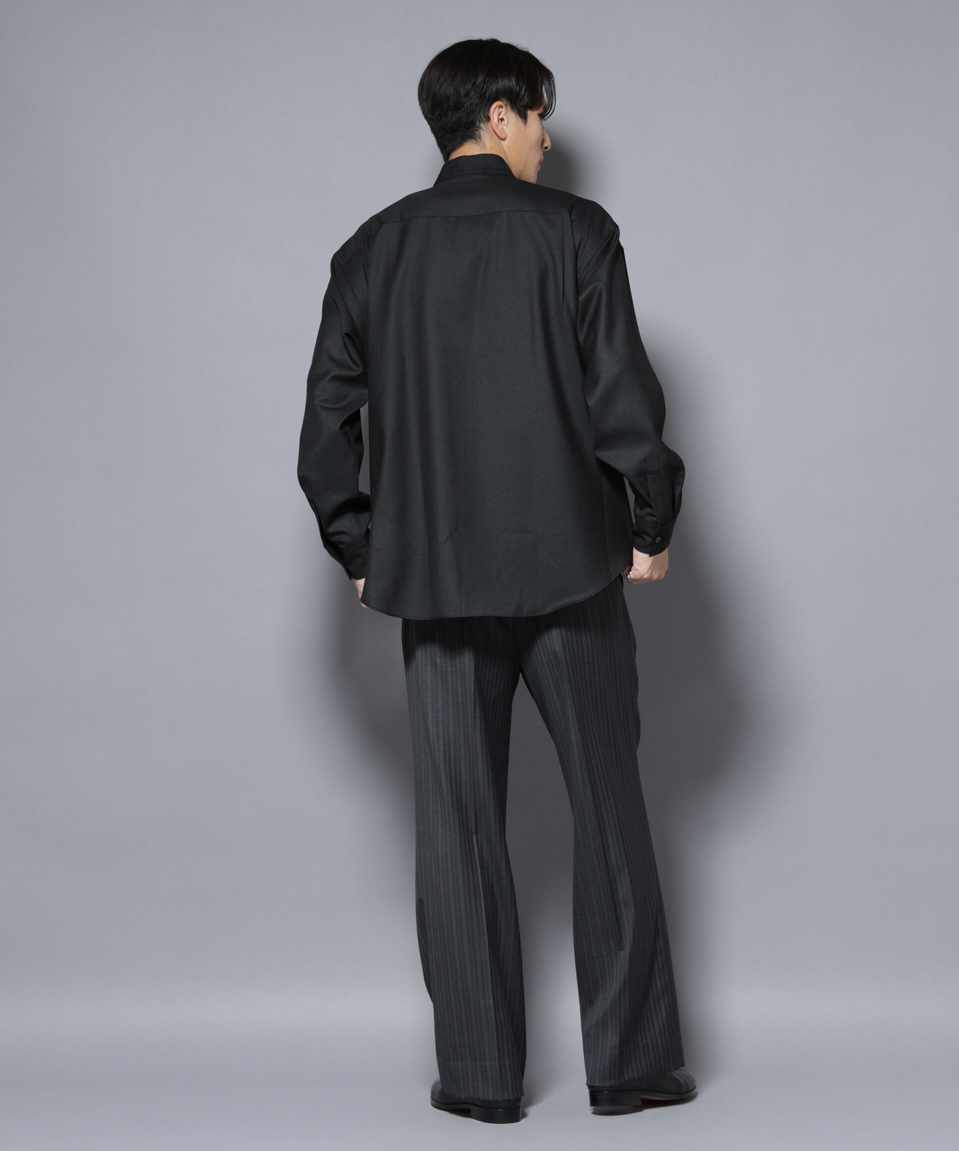 nano･universe「｢Gavante｣ ドライギャバスタンドカラーシャツ」|シャツ・ブラウス|