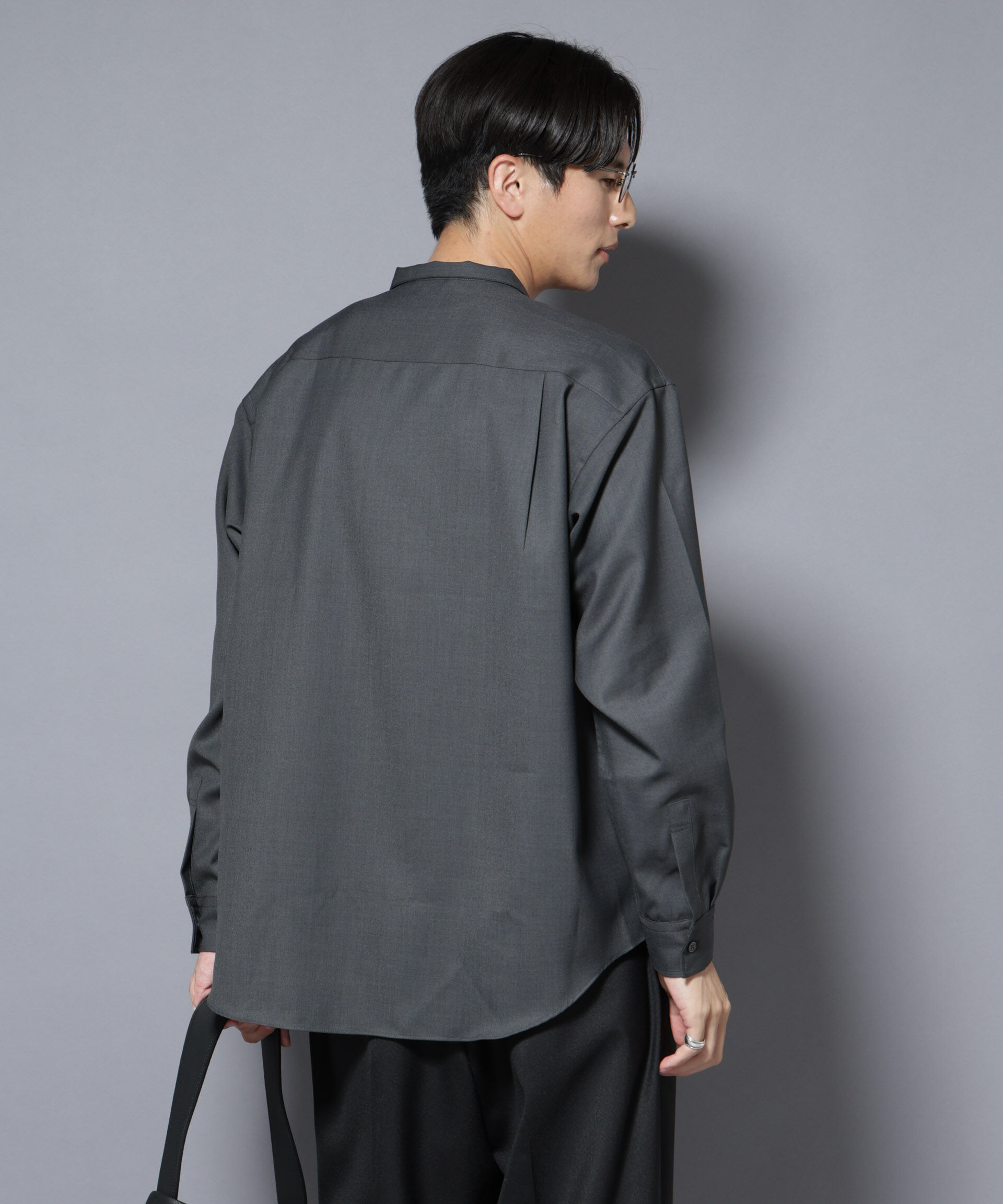 nano･universe「｢Gavante｣ ドライギャバスタンドカラーシャツ」|シャツ・ブラウス|