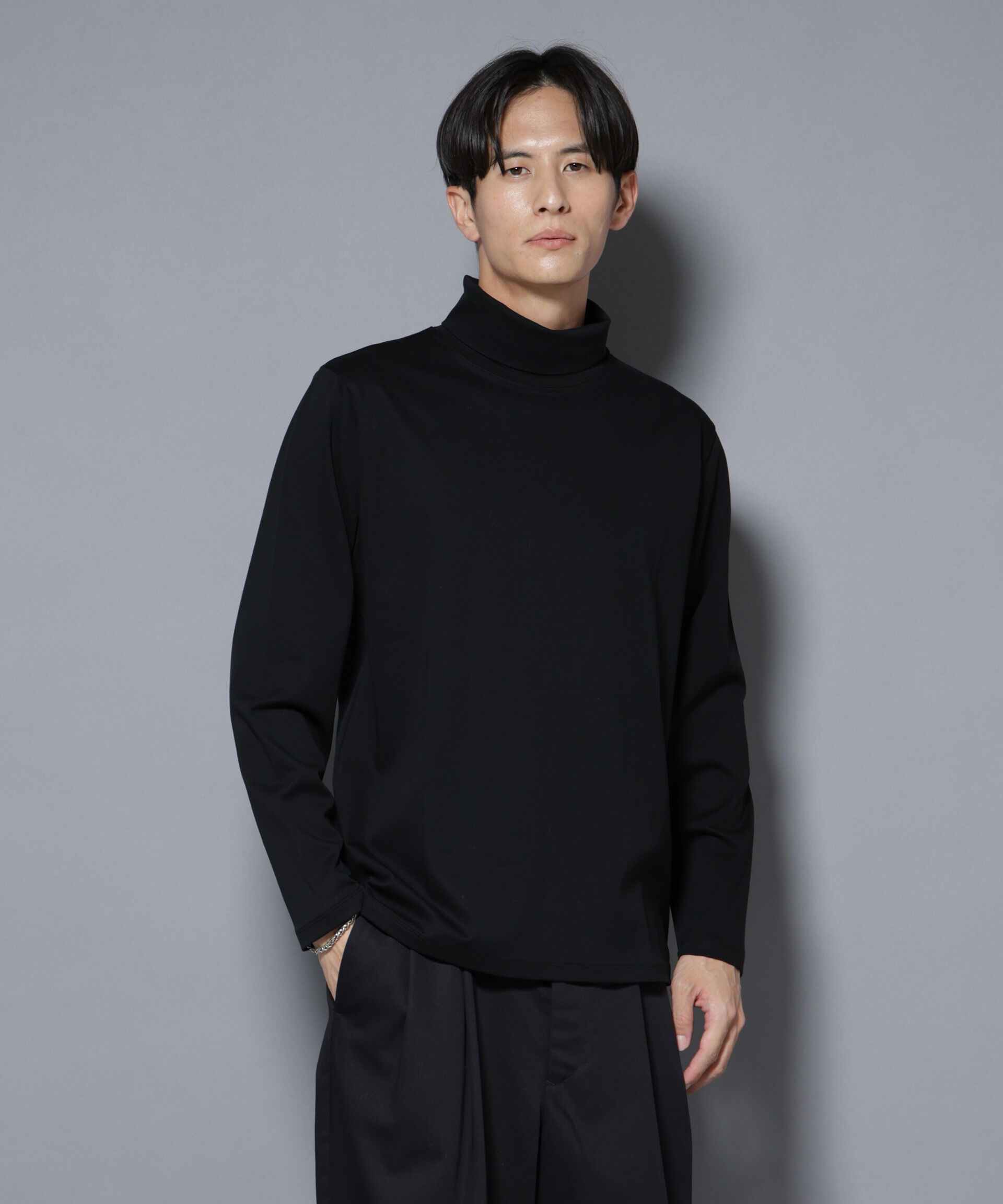 nano･universe「ジャケT(R) プレミアム タートルネック 長袖」|Tシャツ・カットソー|