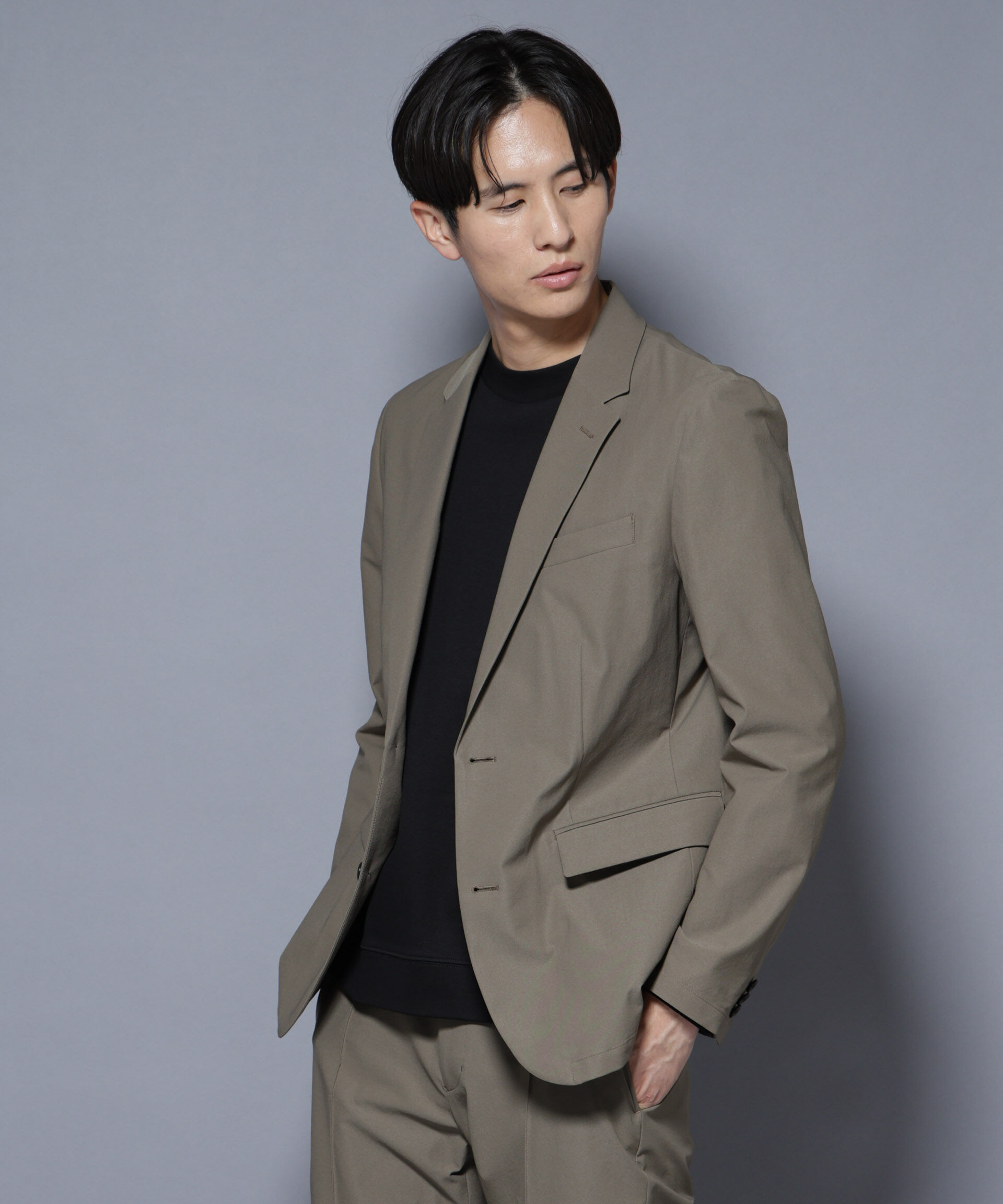 nano･universe「｢N JACKET BASIC｣TEXBRID(R) ﾂｲﾙｼﾞｬｹｯﾄ/ｽﾄﾚｯﾁ･撥水(ｾｯﾄｱｯ 」|スーツ|