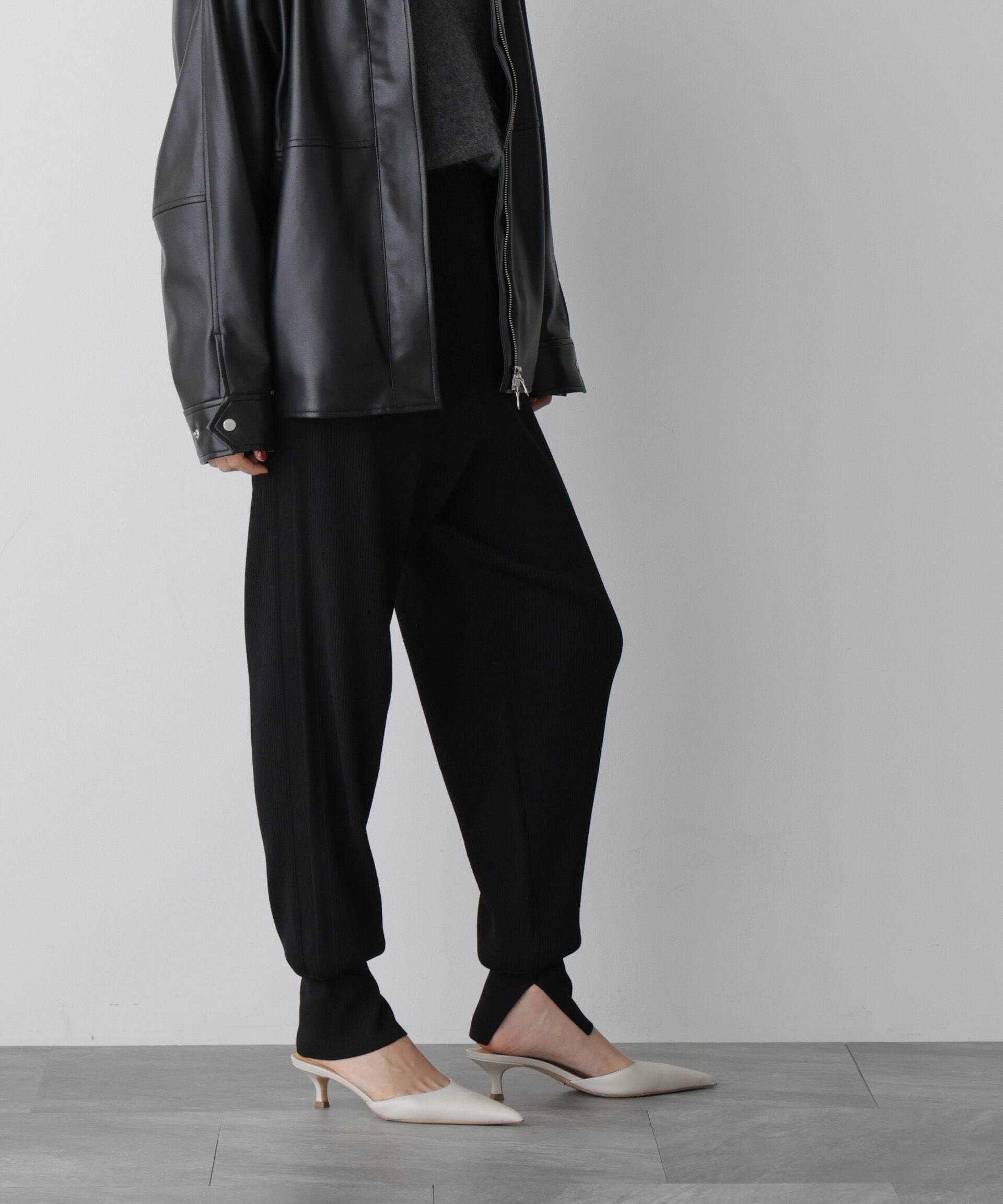  「「STEVELOUR」裾リブニットパンツ」|その他|