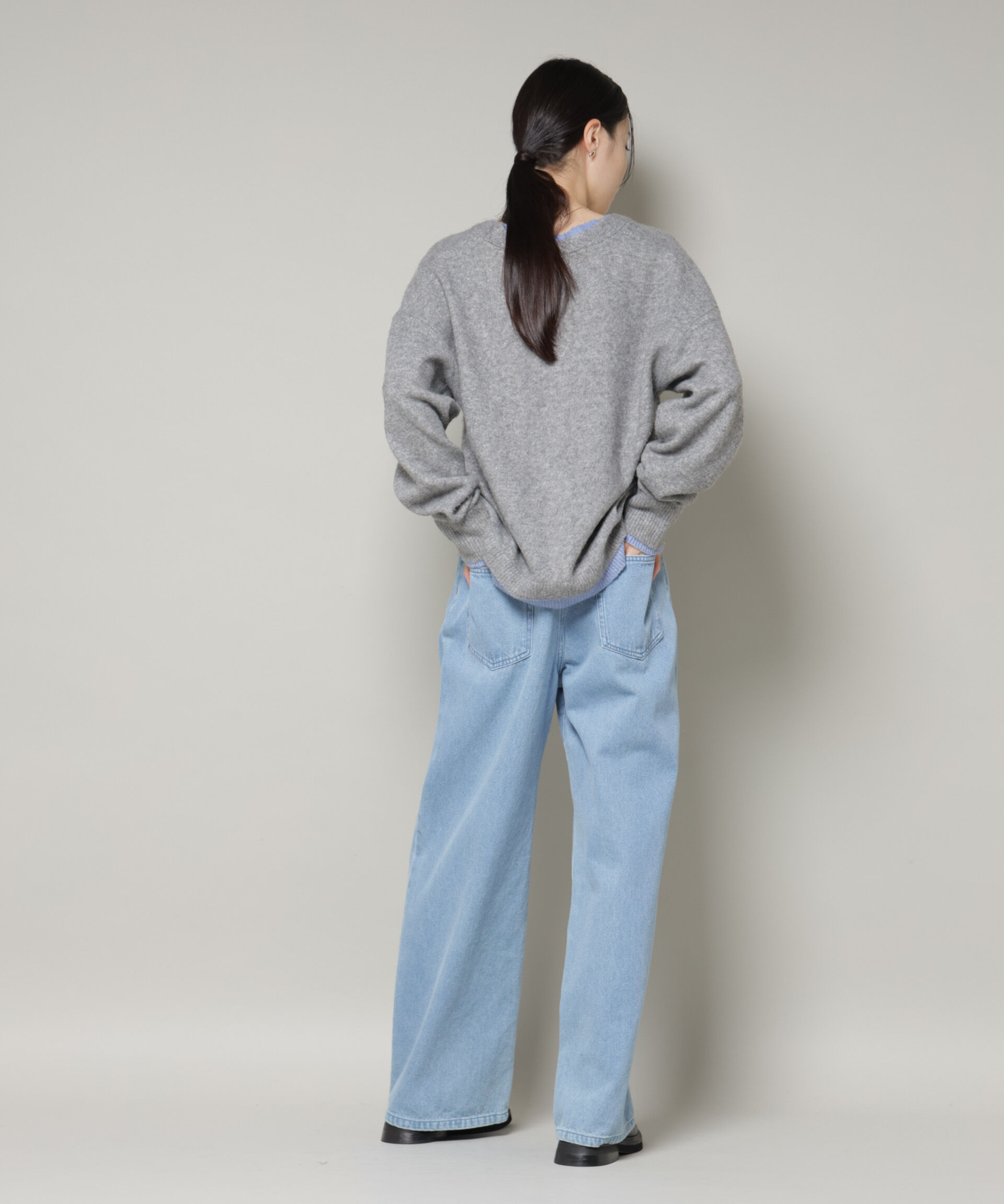 nano･universe「PENNEYS別注TheFOXバイカラーVネックカーディガン」|ニット・セーター|