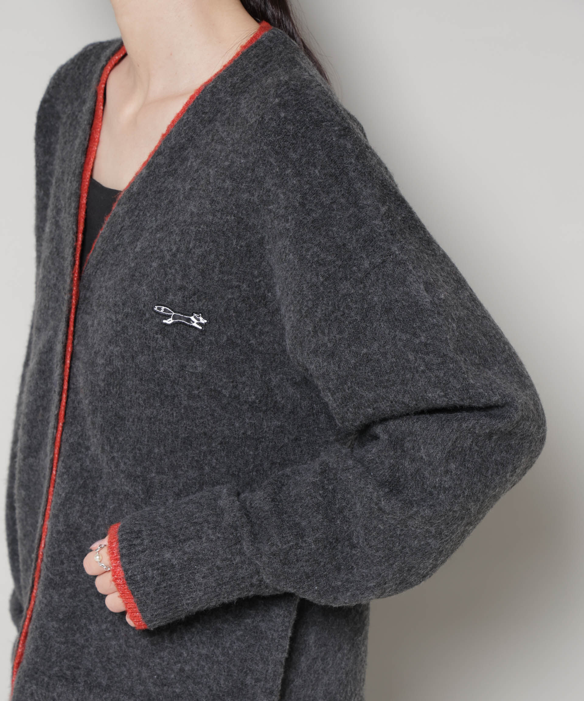 nano･universe「PENNEYS別注TheFOXバイカラーVネックカーディガン」|ニット・セーター|