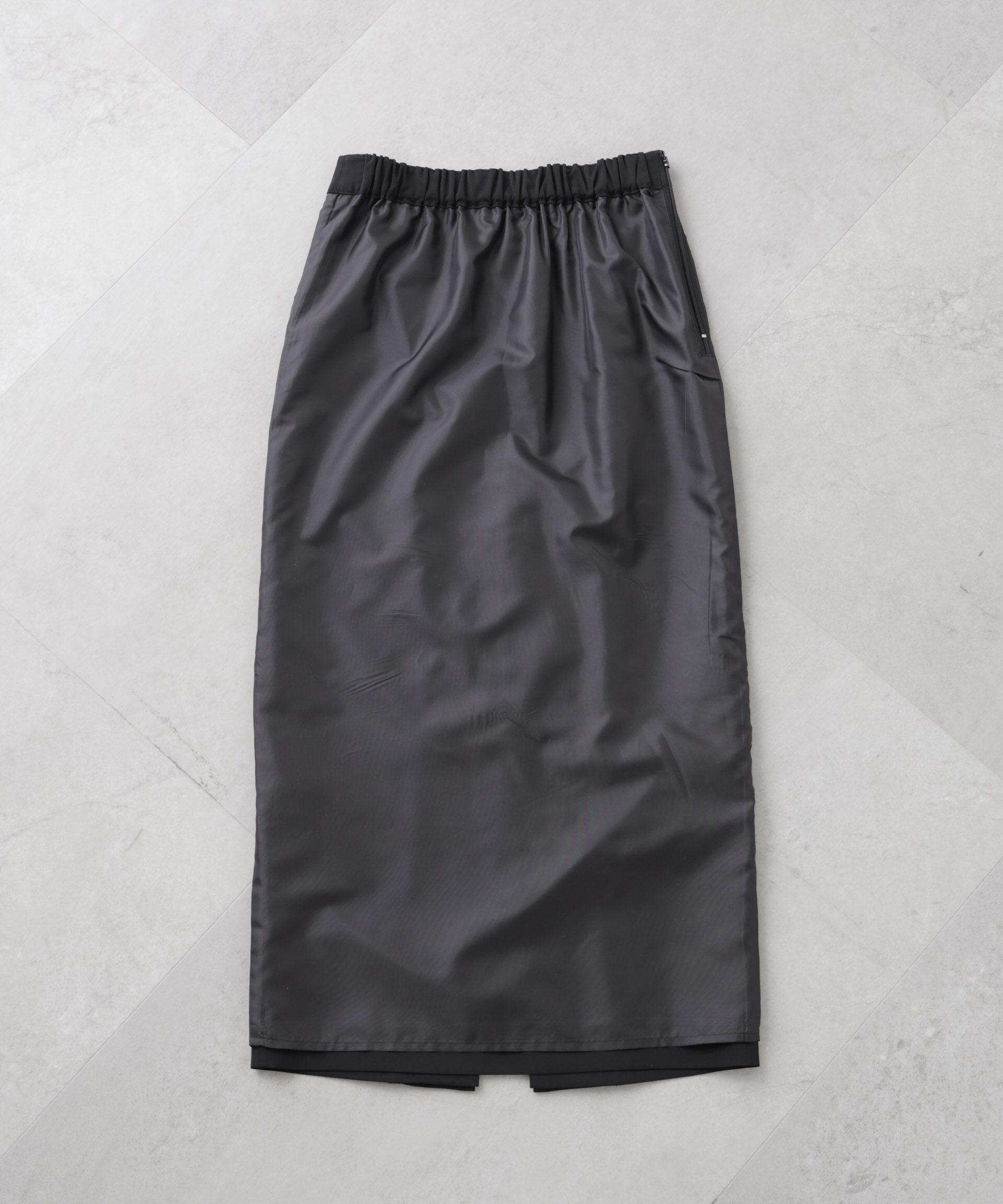 nano･universe「ハイツイストドライタックスリットロングスカート(セットアップ可)」|スカート|