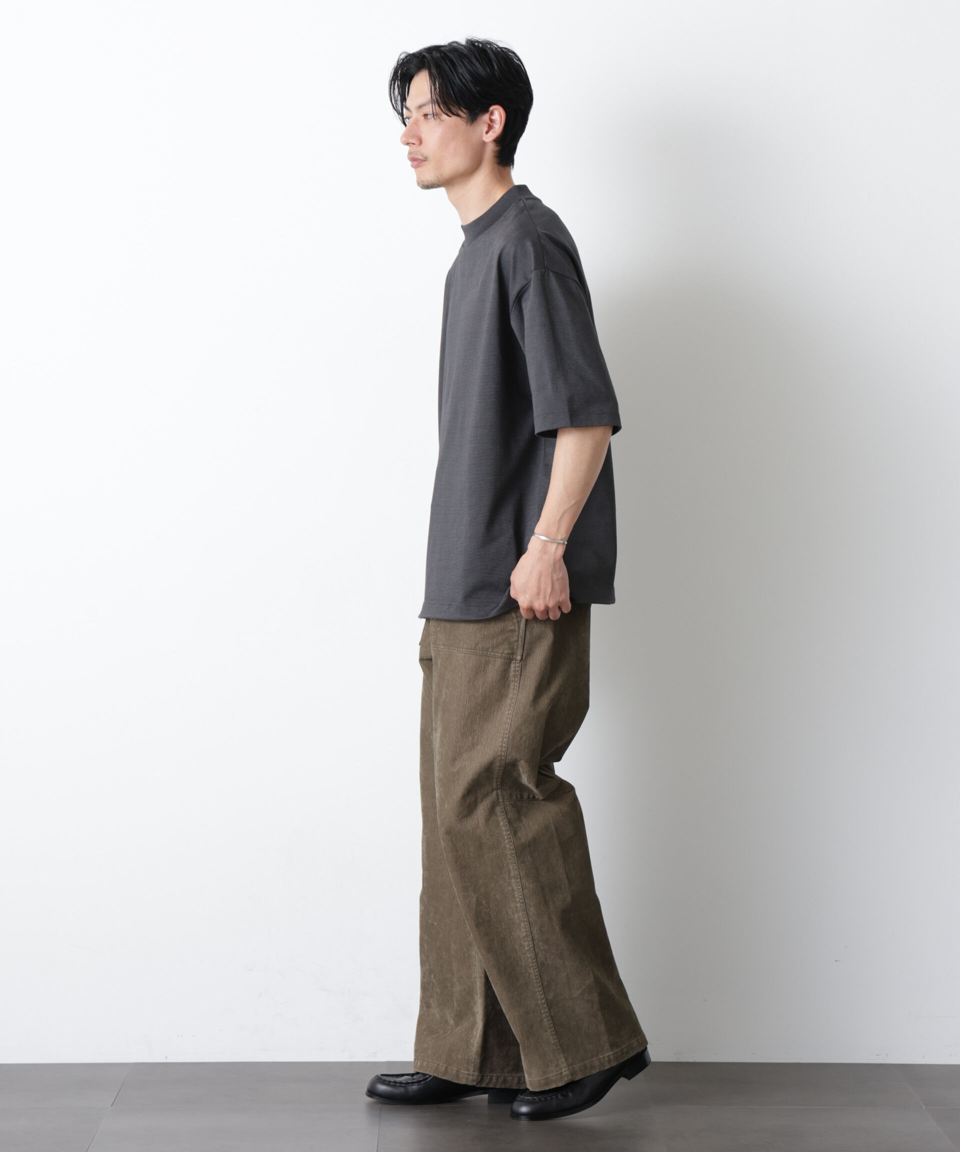 nano･universe「ソラーロワイドモックネックTシャツ」|Tシャツ・カットソー|